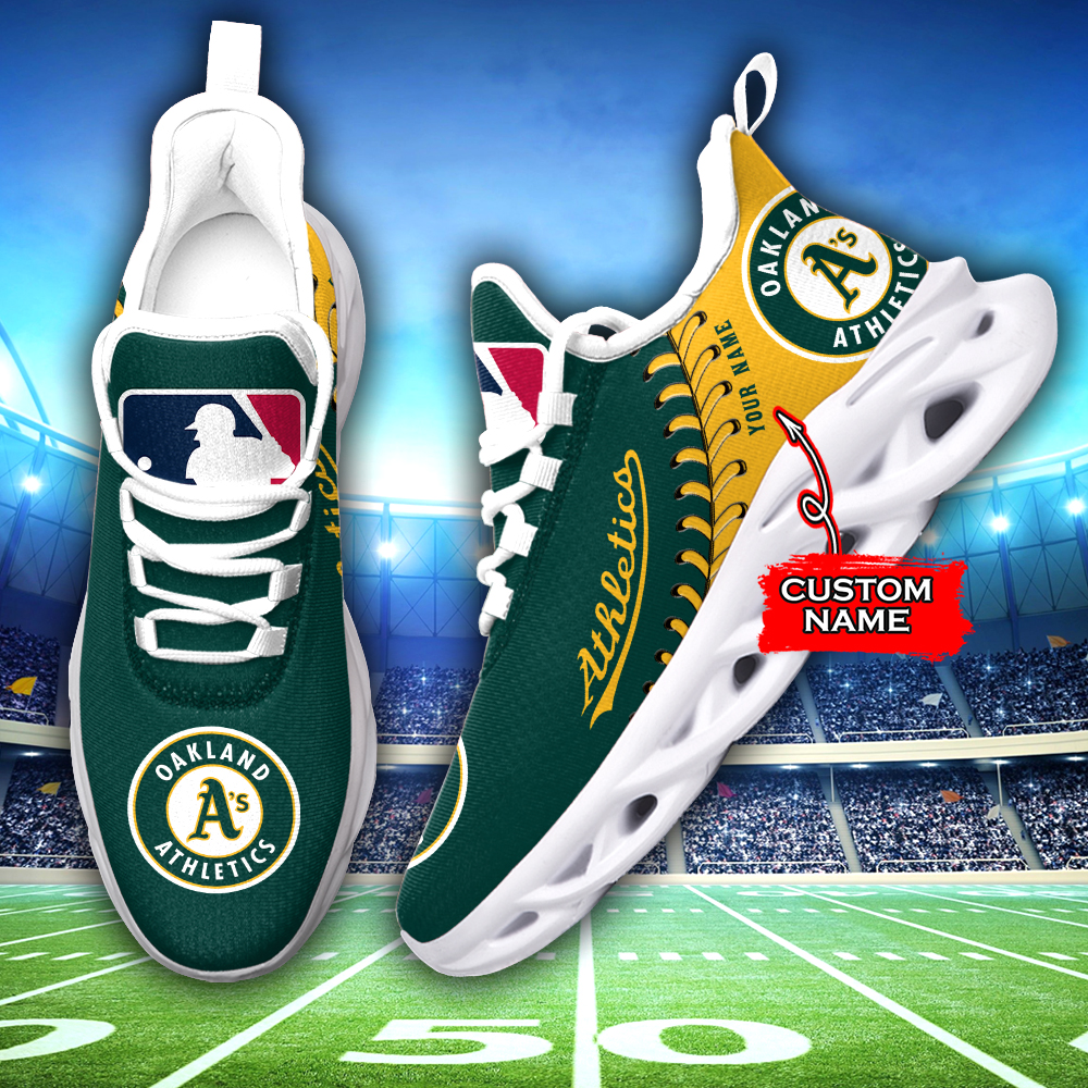 Oakland Athletics MLB Max Soul Shoes Sneakers For Men And Women Calebmatthewhans
