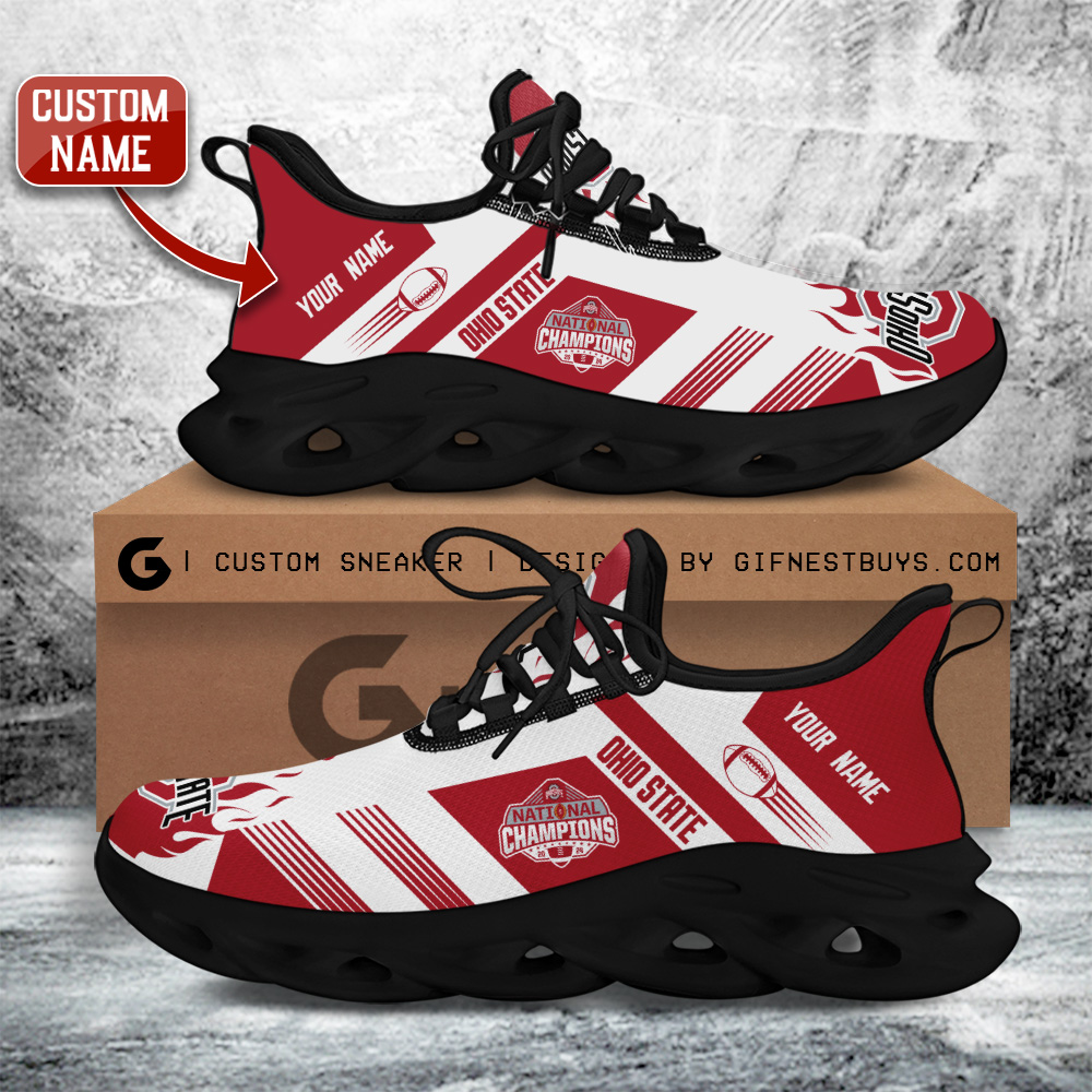 Ohio State Buckeyes Max Soul Shoes Sneakers For Men And Women Calebmatthewhans
