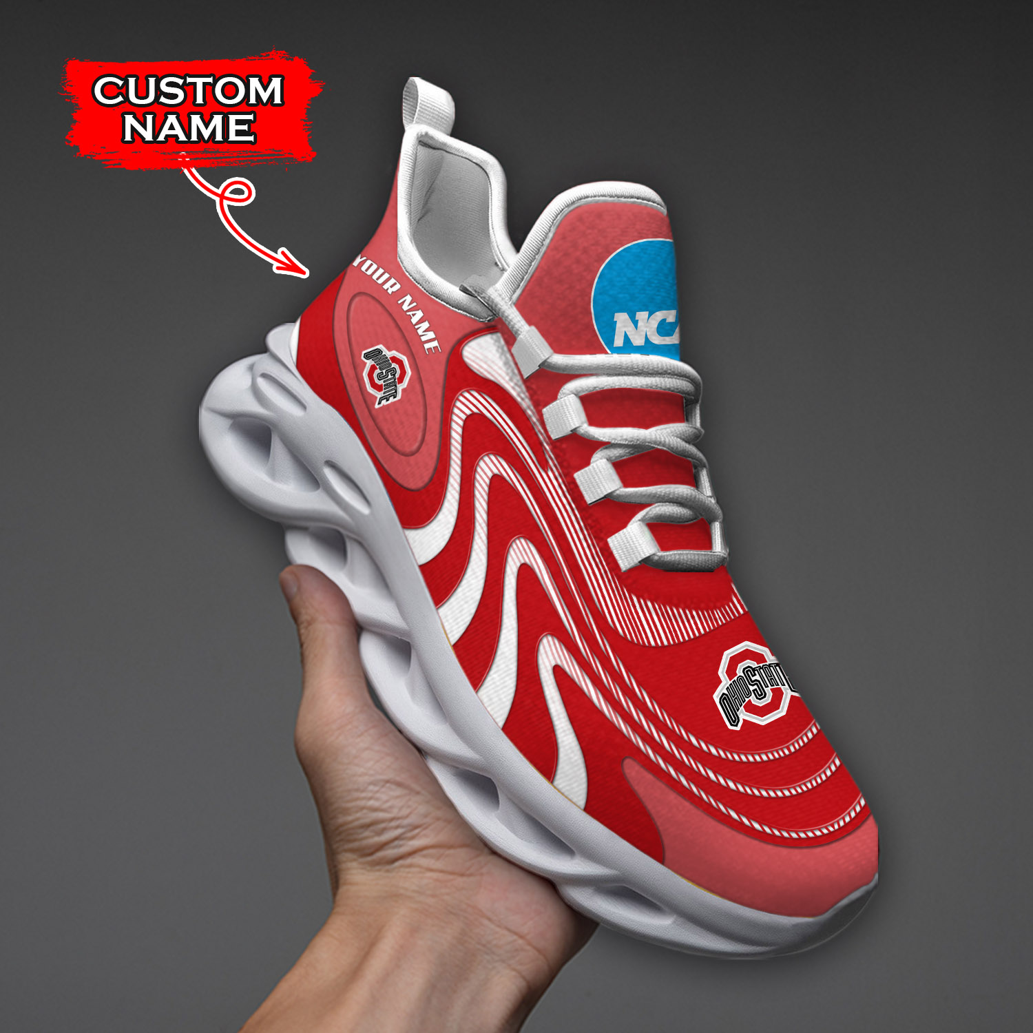 Ohio State Buckeyes NCAA Max Soul Shoes Sneakers For Men And Women Calebmatthewhans