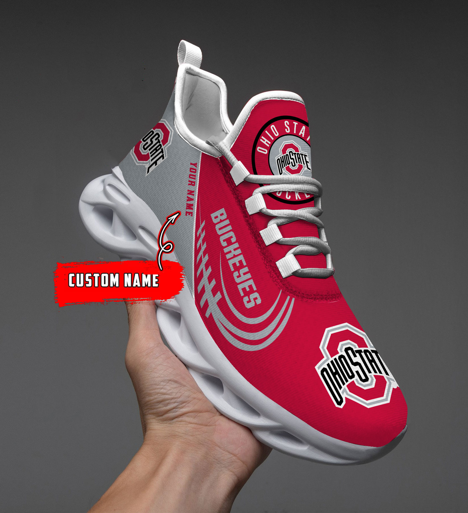 Ohio State Buckeyes NCAA Max Soul Shoes Sneakers For Men And Women Calebmatthewhans