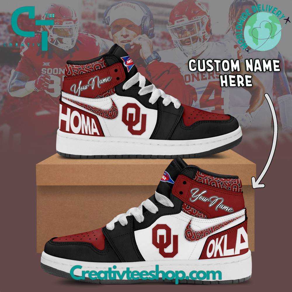 Oklahoma Sooners AJ1 High Sneakers Shoes For Men And Women Calebmatthewhans