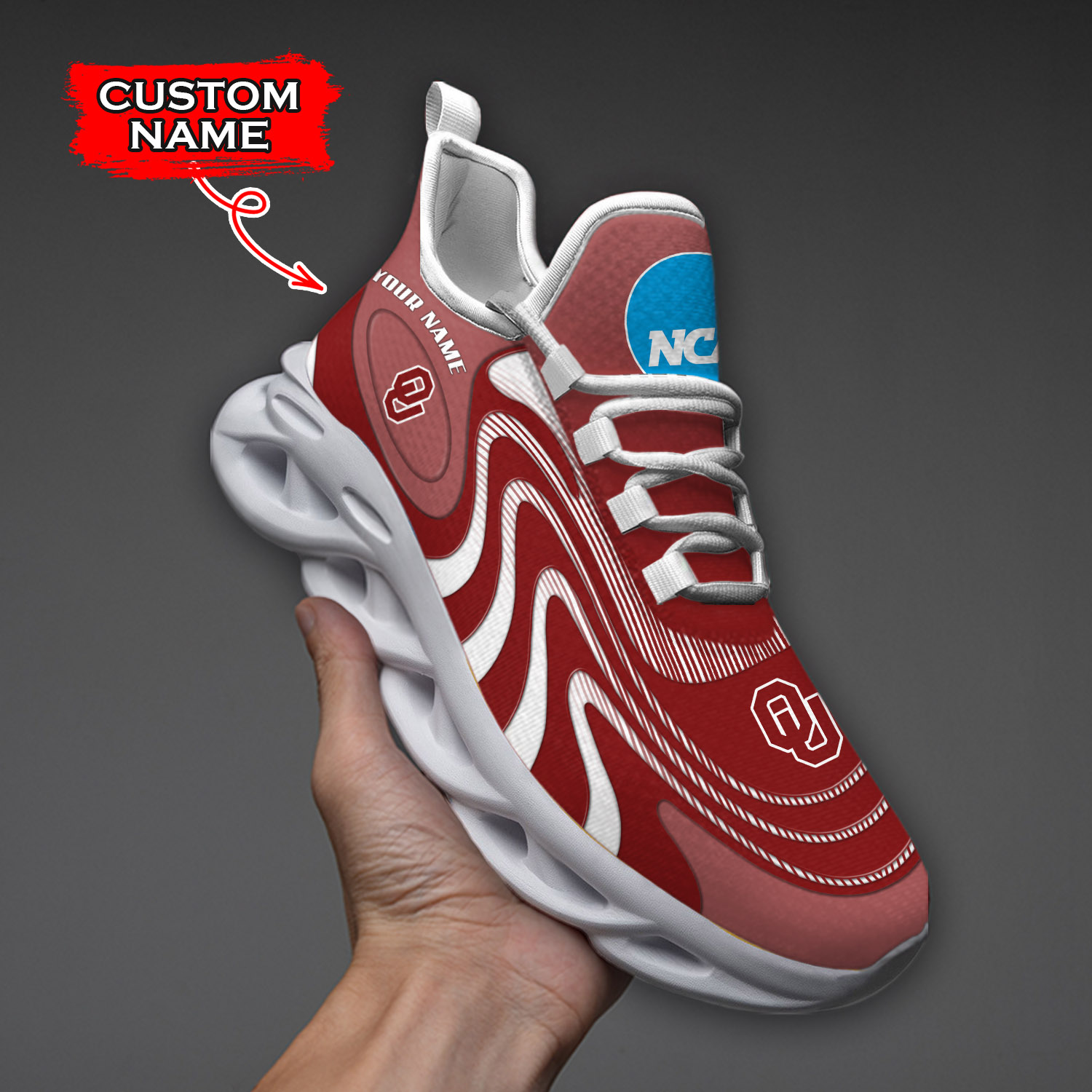 Oklahoma Sooners NCAA Max Soul Shoes Sneakers For Men And Women Calebmatthewhans