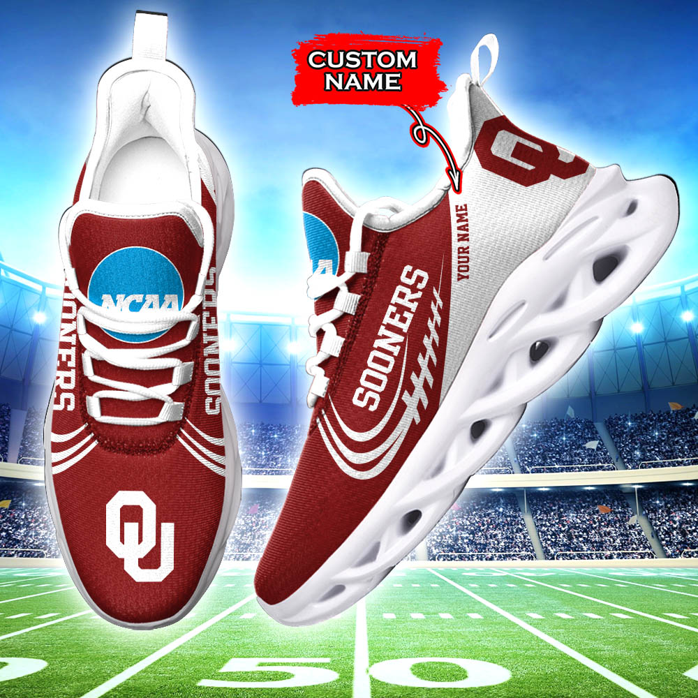 Oklahoma Sooners NCAA Max Soul Shoes Sneakers For Men And Women Calebmatthewhans