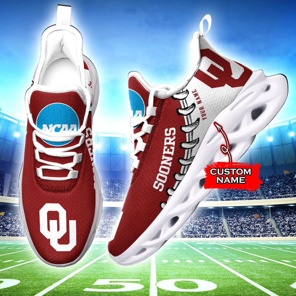 Oklahoma Sooners NCAA Max Soul Shoes Sneakers For Men And Women Calebmatthewhans