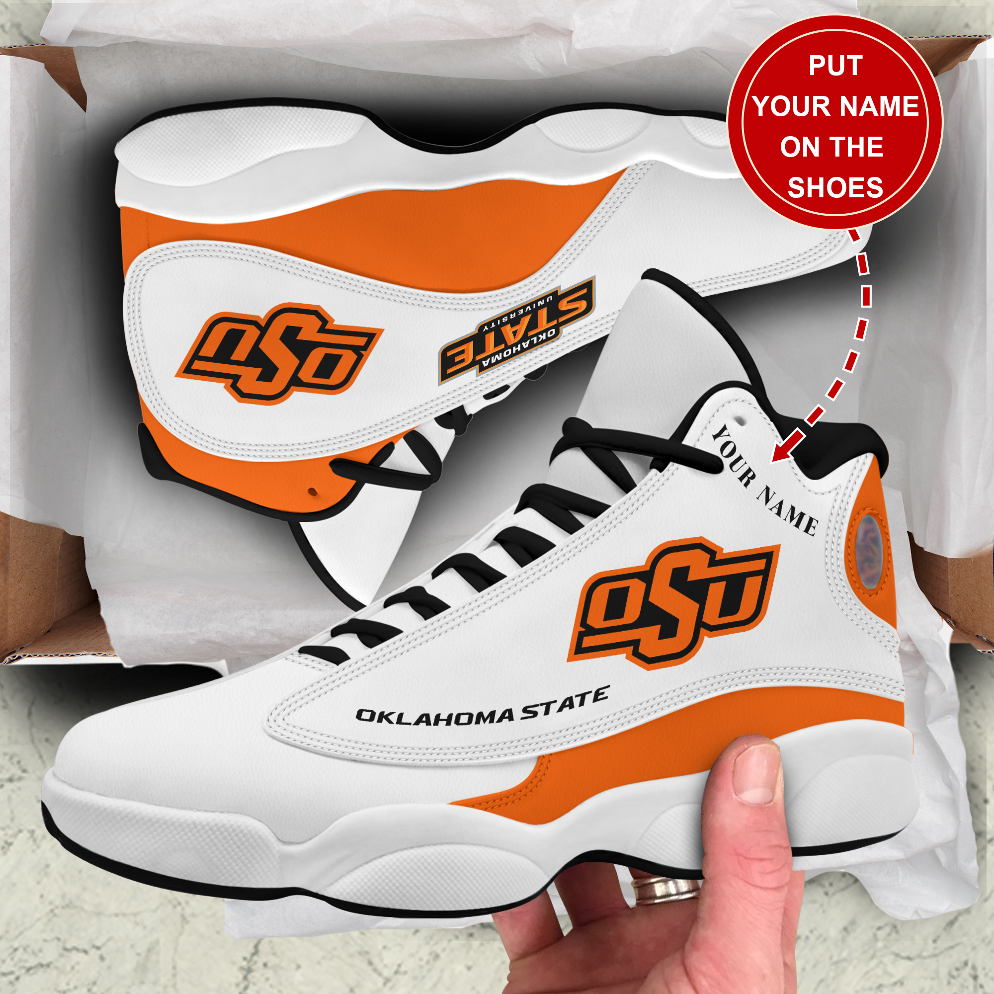 Oklahoma State Cowboys AJ13 Sneakers Shoes For Men And Women Calebmatthewhans