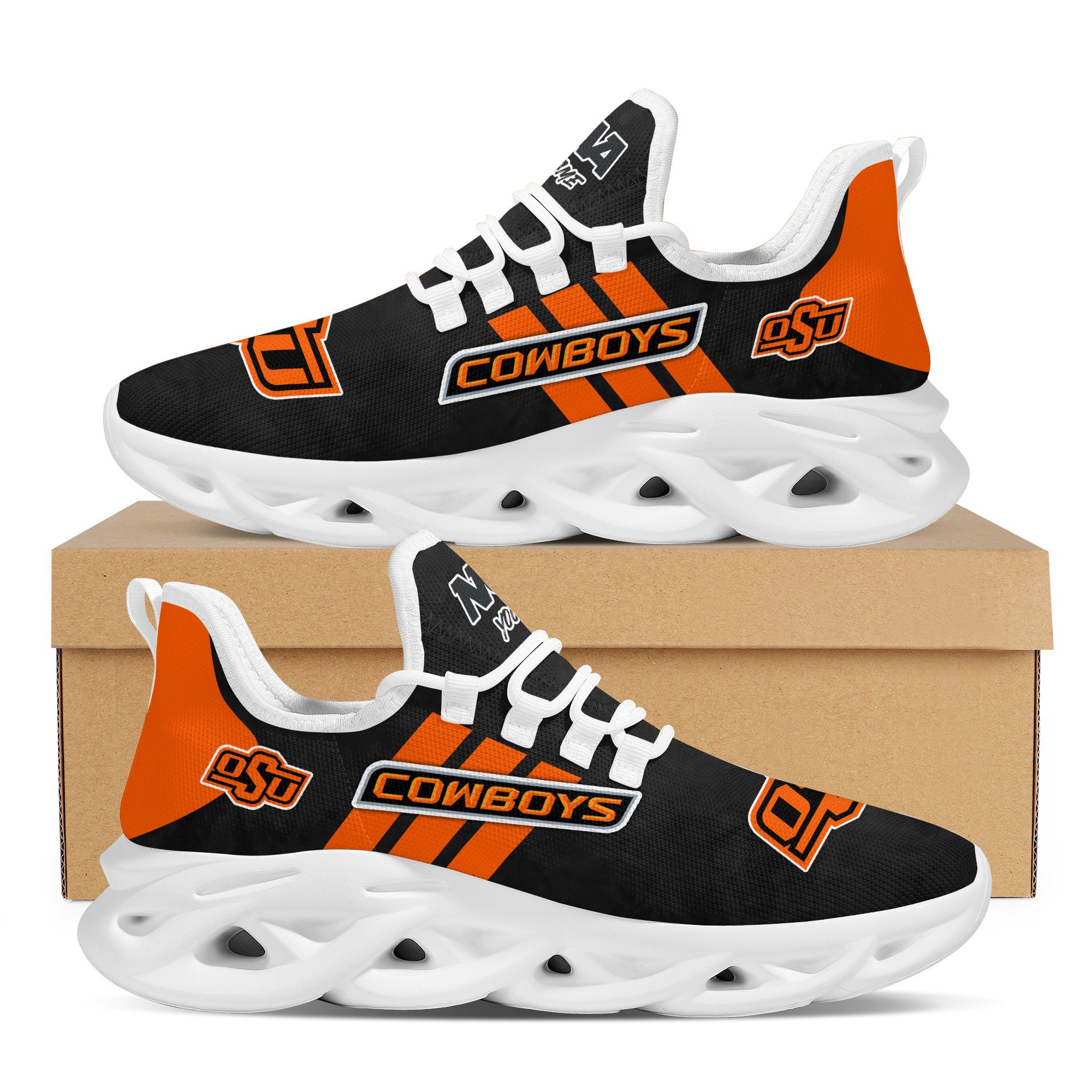 Oklahoma State Cowboys Max Soul Shoes Sneakers For Men And Women Calebmatthewhans