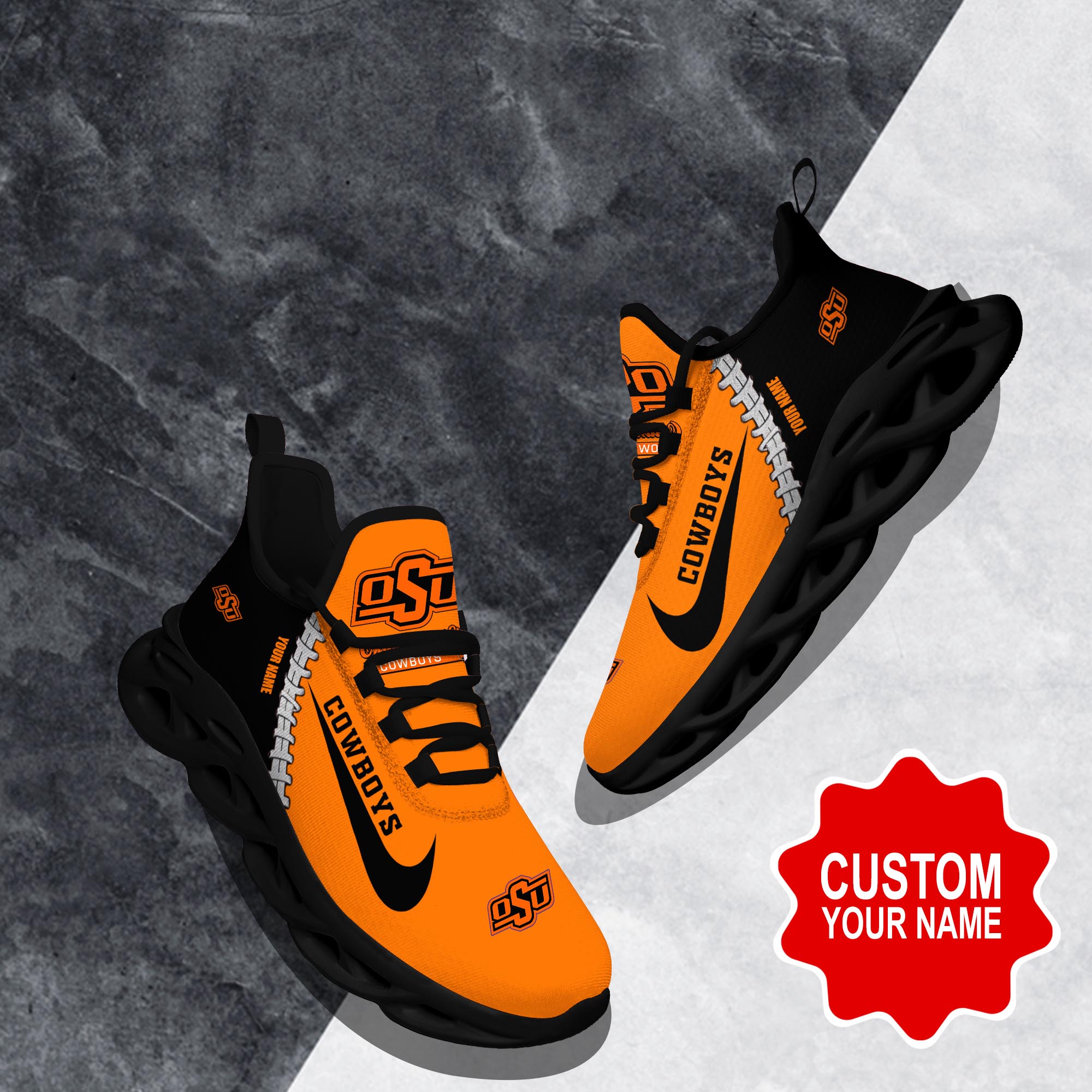 Oklahoma State Cowboys Max Soul Shoes Sneakers For Men And Women Calebmatthewhans