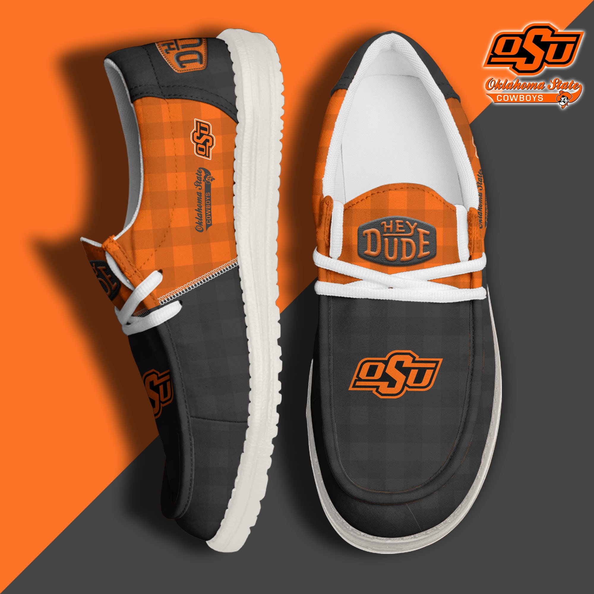 Oklahoma State Cowboys Personalized Hey Dude Shoes For Men And Women Calebmatthewhans