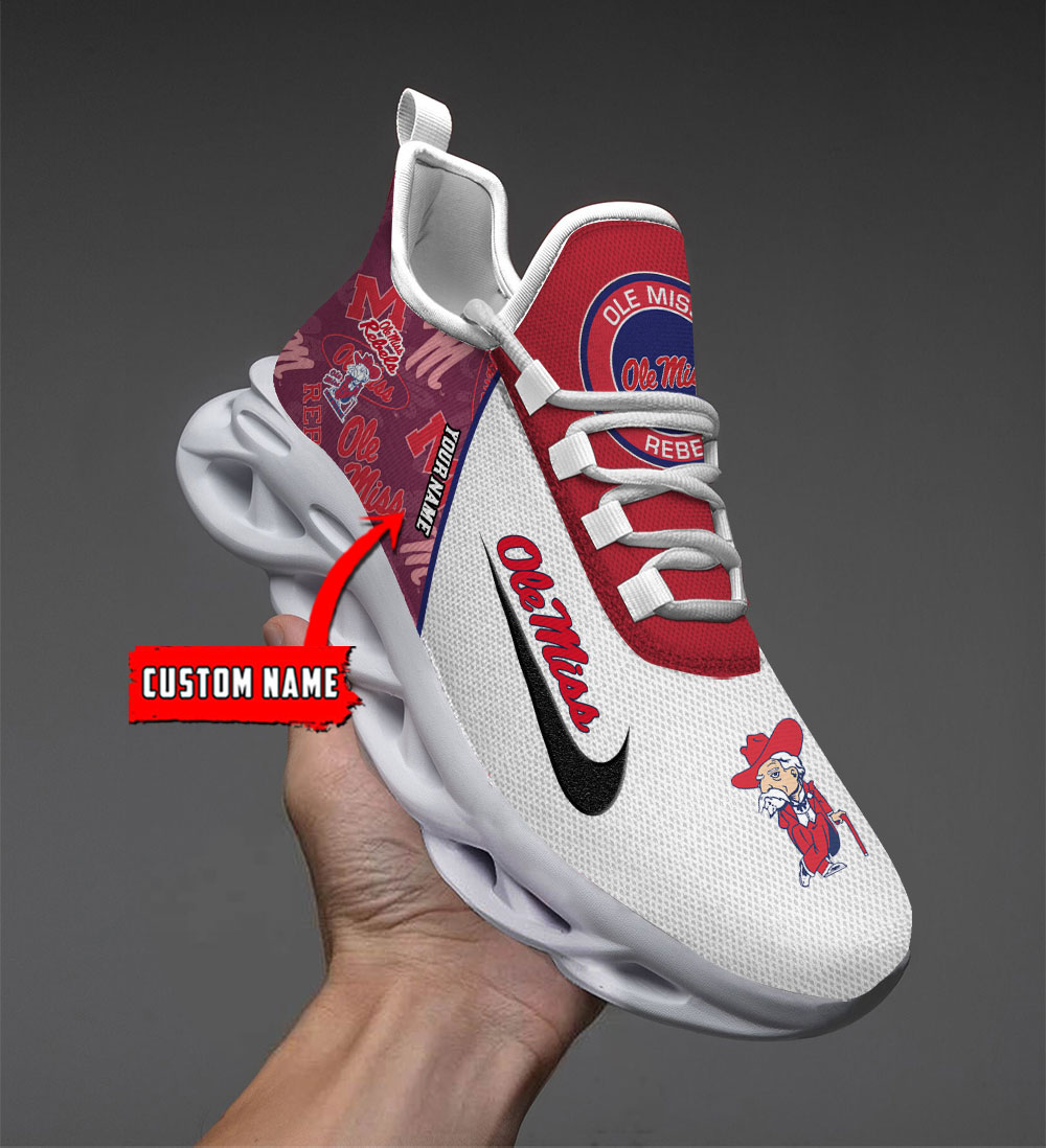 Ole Miss Rebels Max Soul Shoes Sneakers For Men And Women Calebmatthewhans