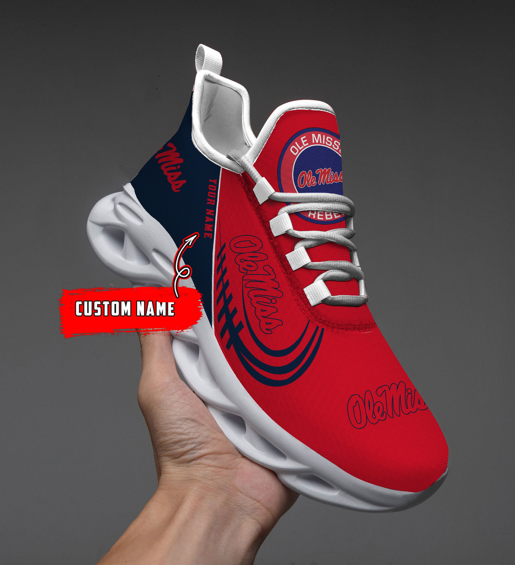 Ole Miss Rebels NCAA Max Soul Shoes Sneakers For Men And Women Calebmatthewhans