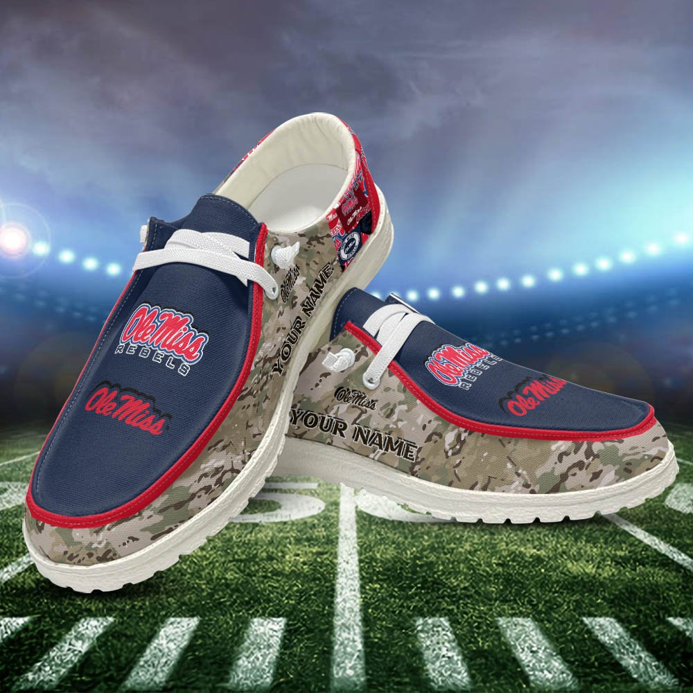 Ole Miss Rebels Personalized Hey Dude Shoes For Men And Women Calebmatthewhans