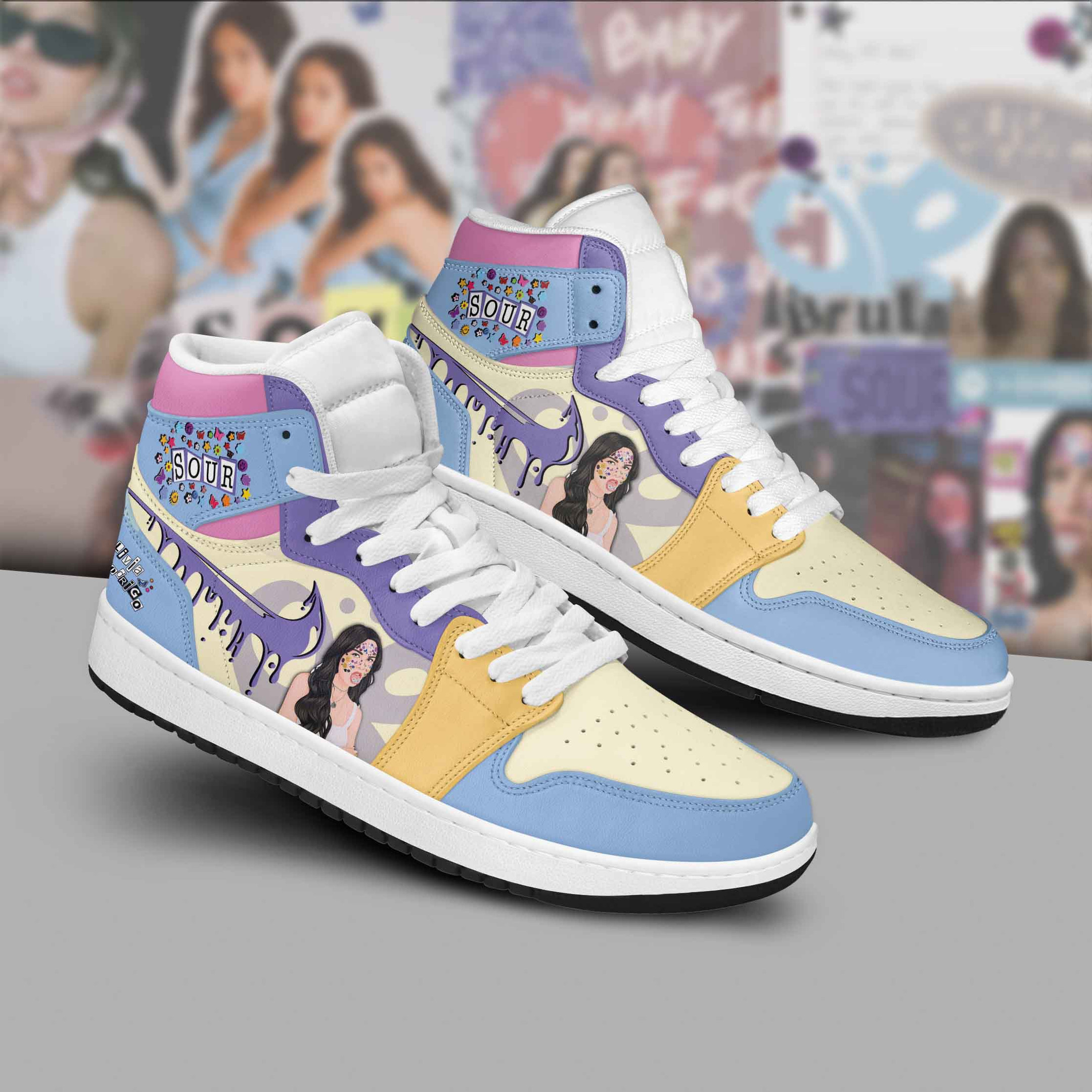 Olivia Rodrigo AJ1 High Sneakers Shoes For Men And Women Calebmatthewhans