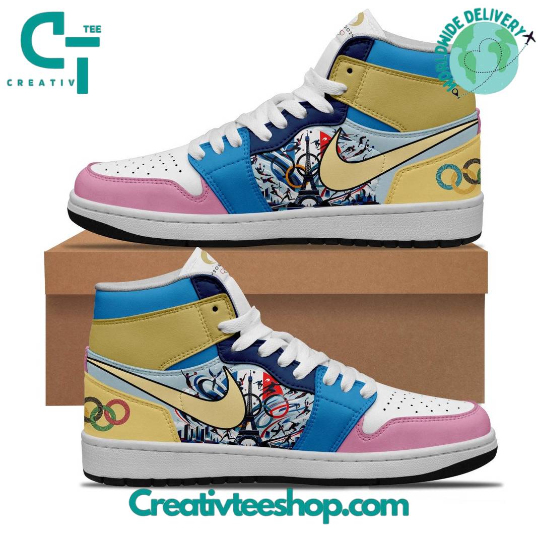 Olympic Paris 2024 AJ1 High Sneakers Shoes For Men And Women Calebmatthewhans
