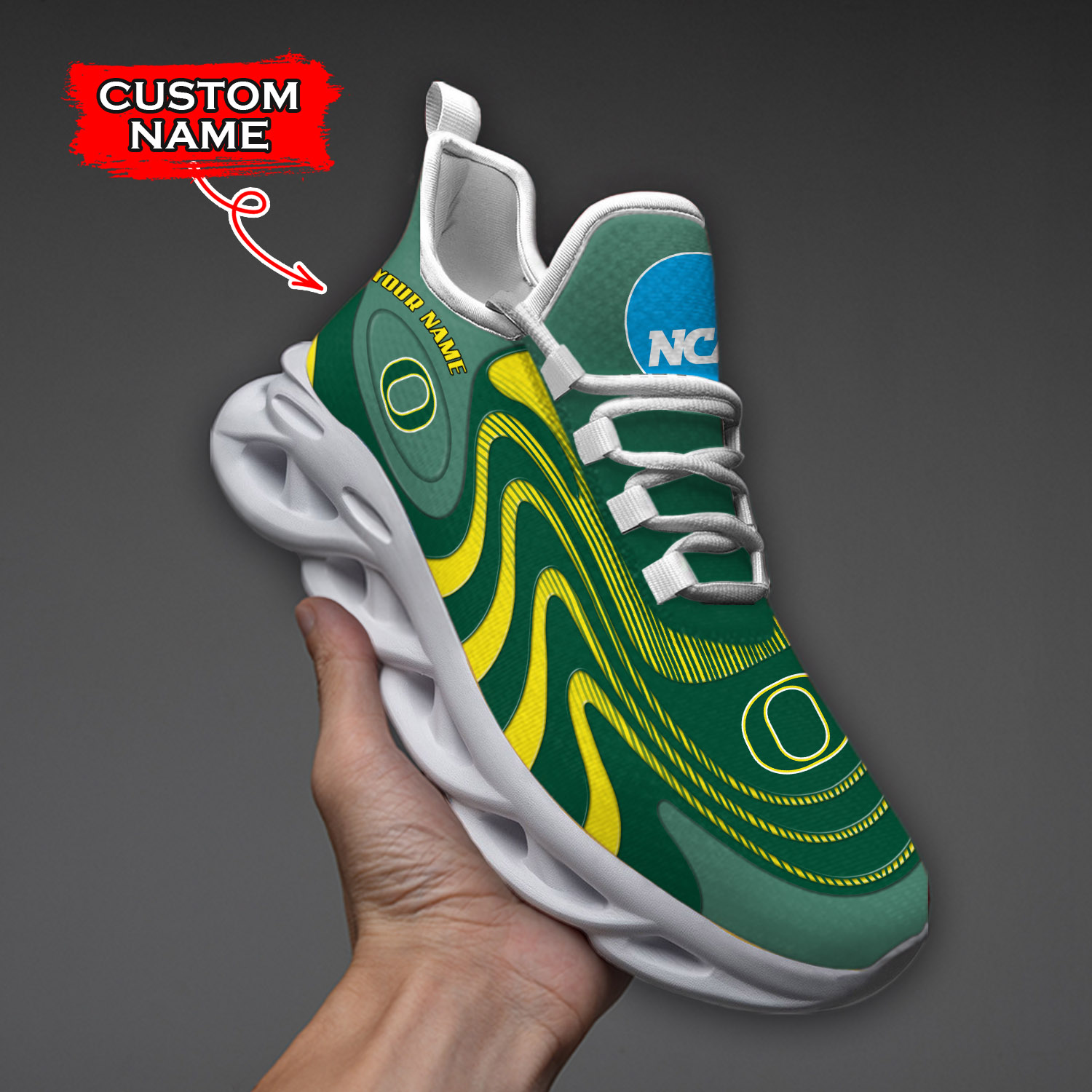 Oregon Ducks NCAA Max Soul Shoes Sneakers For Men And Women Calebmatthewhans