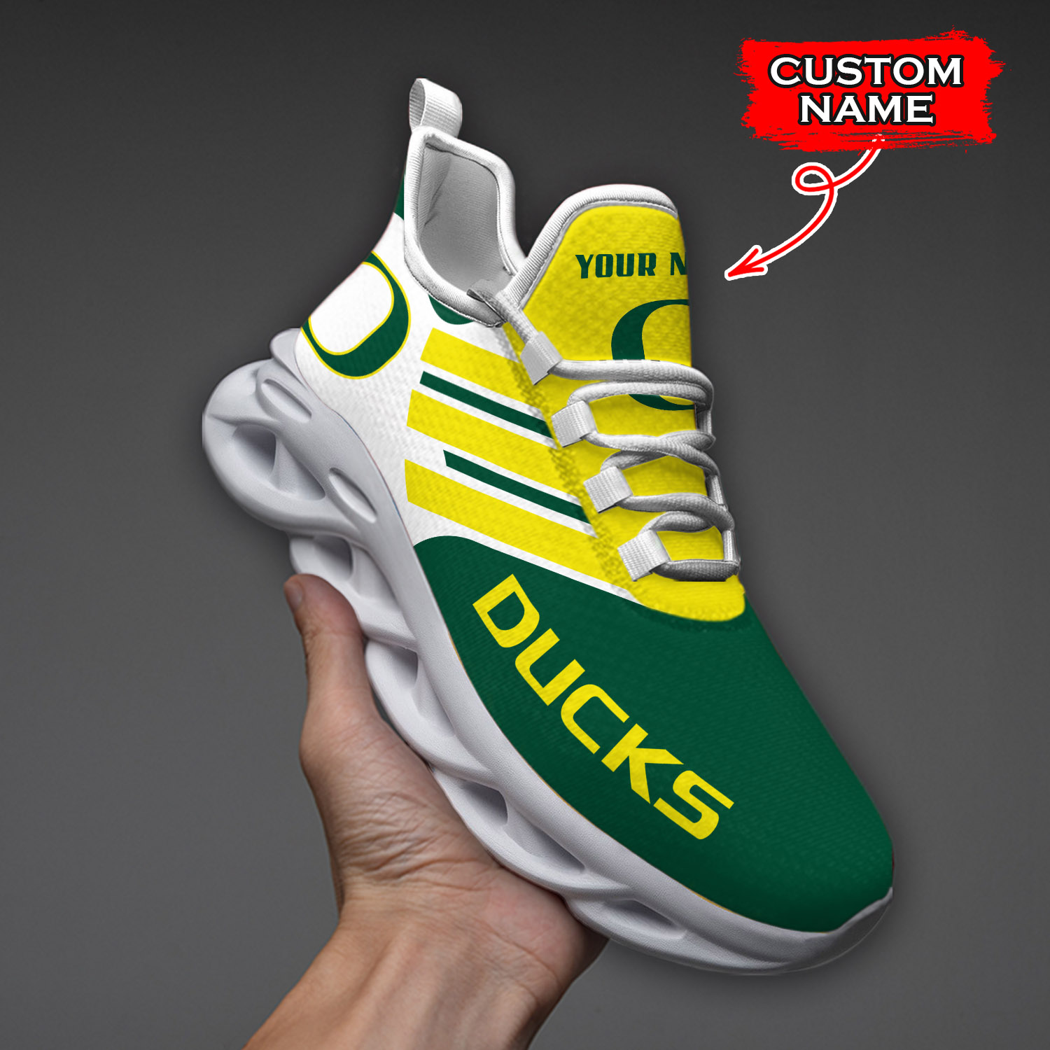 Oregon Ducks NCAA Max Soul Shoes Sneakers For Men And Women Calebmatthewhans