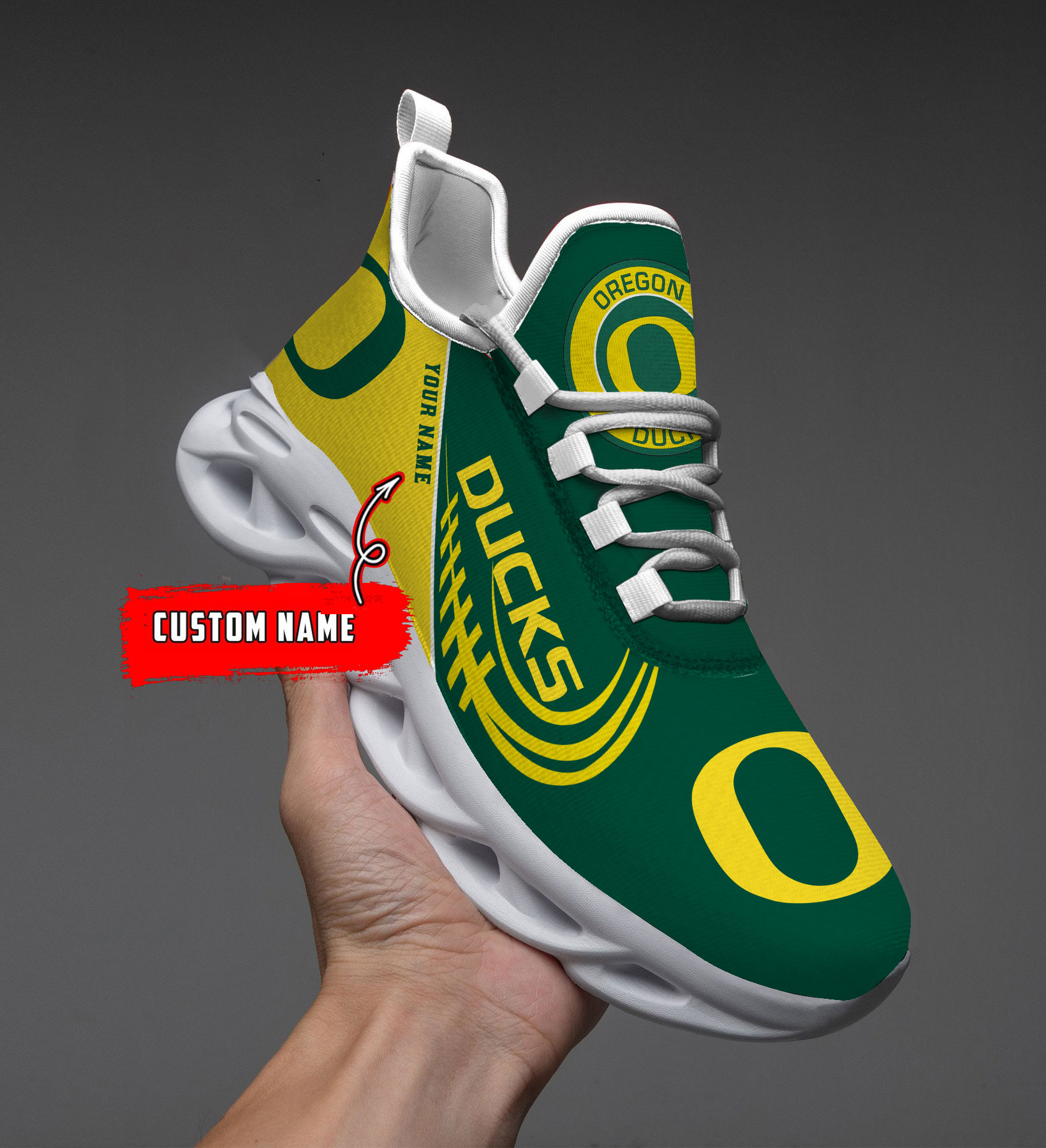 Oregon Ducks NCAA Max Soul Shoes Sneakers For Men And Women Calebmatthewhans