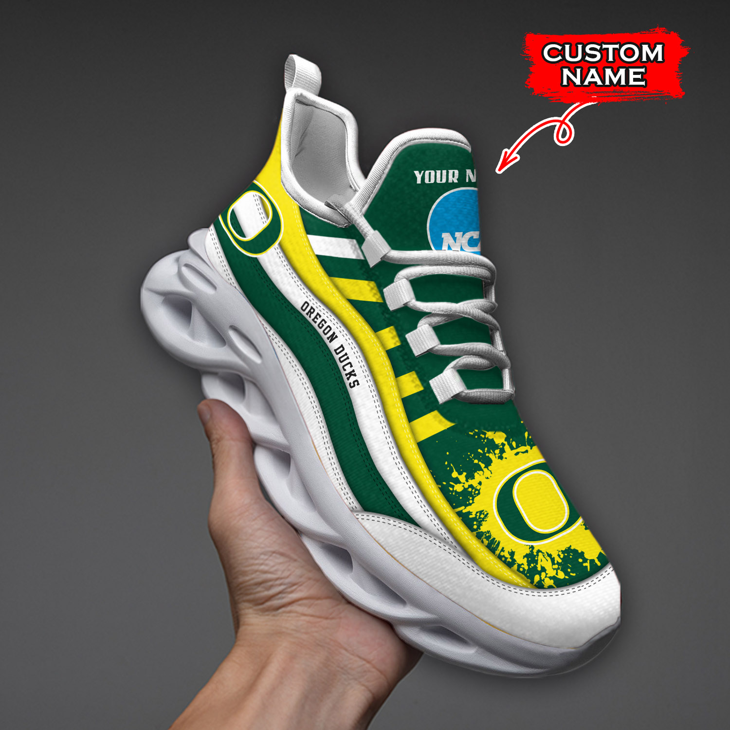 Oregon Ducks NCAA Max Soul Shoes Sneakers For Men And Women Calebmatthewhans