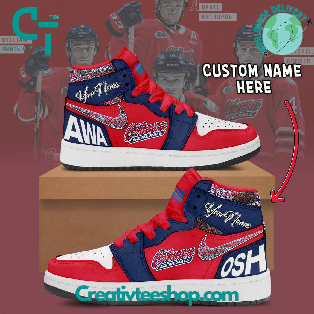 Oshawa Generals AJ1 High Sneakers Shoes For Men And Women Calebmatthewhans
