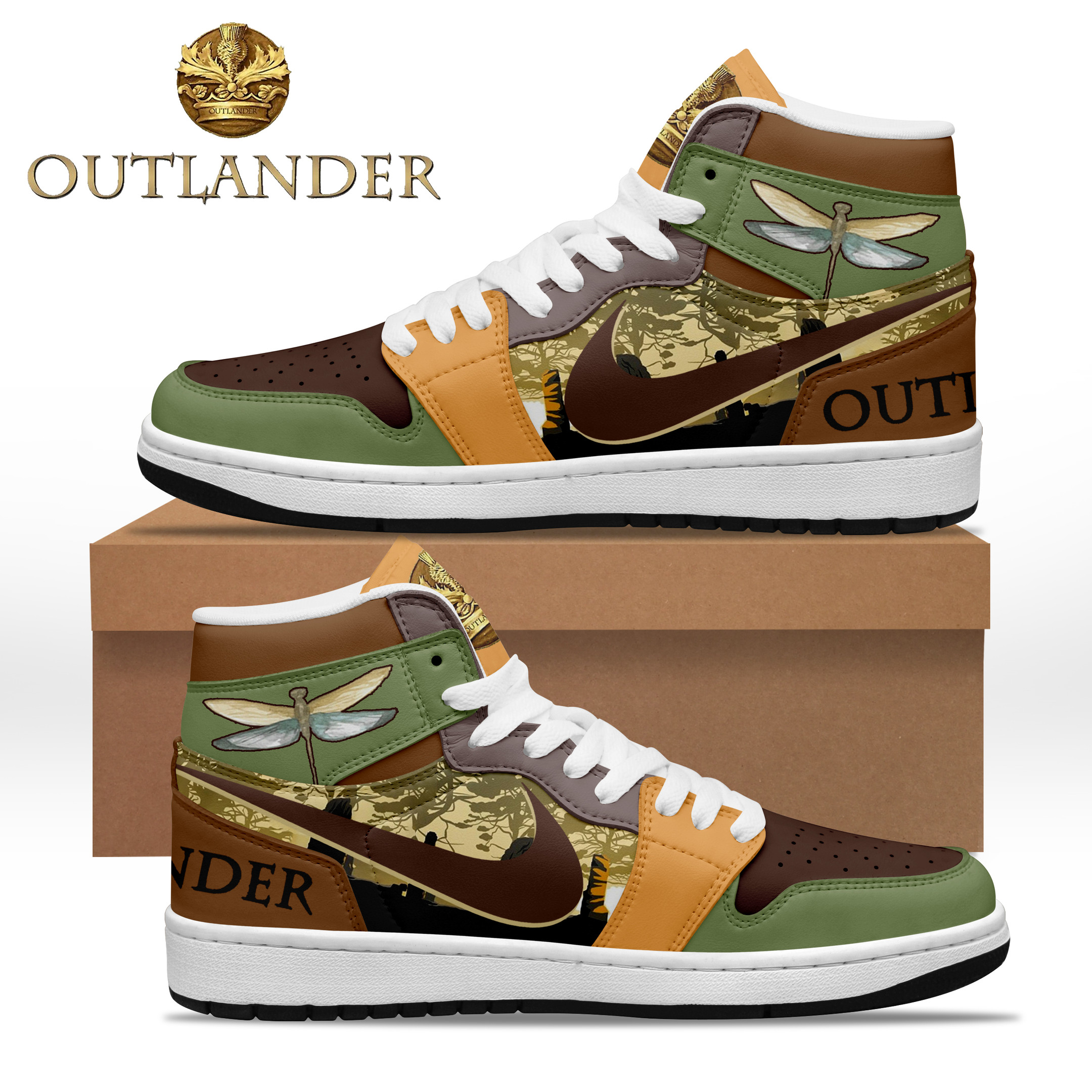 Outlander AJ1 High Sneakers Shoes For Men And Women Calebmatthewhans