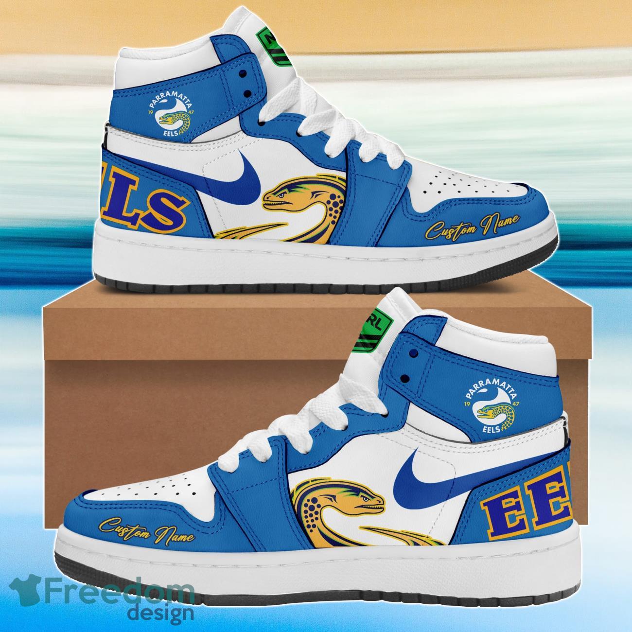 Paramatta Eels AJ1 High Sneakers Shoes For Men And Women Calebmatthewhans