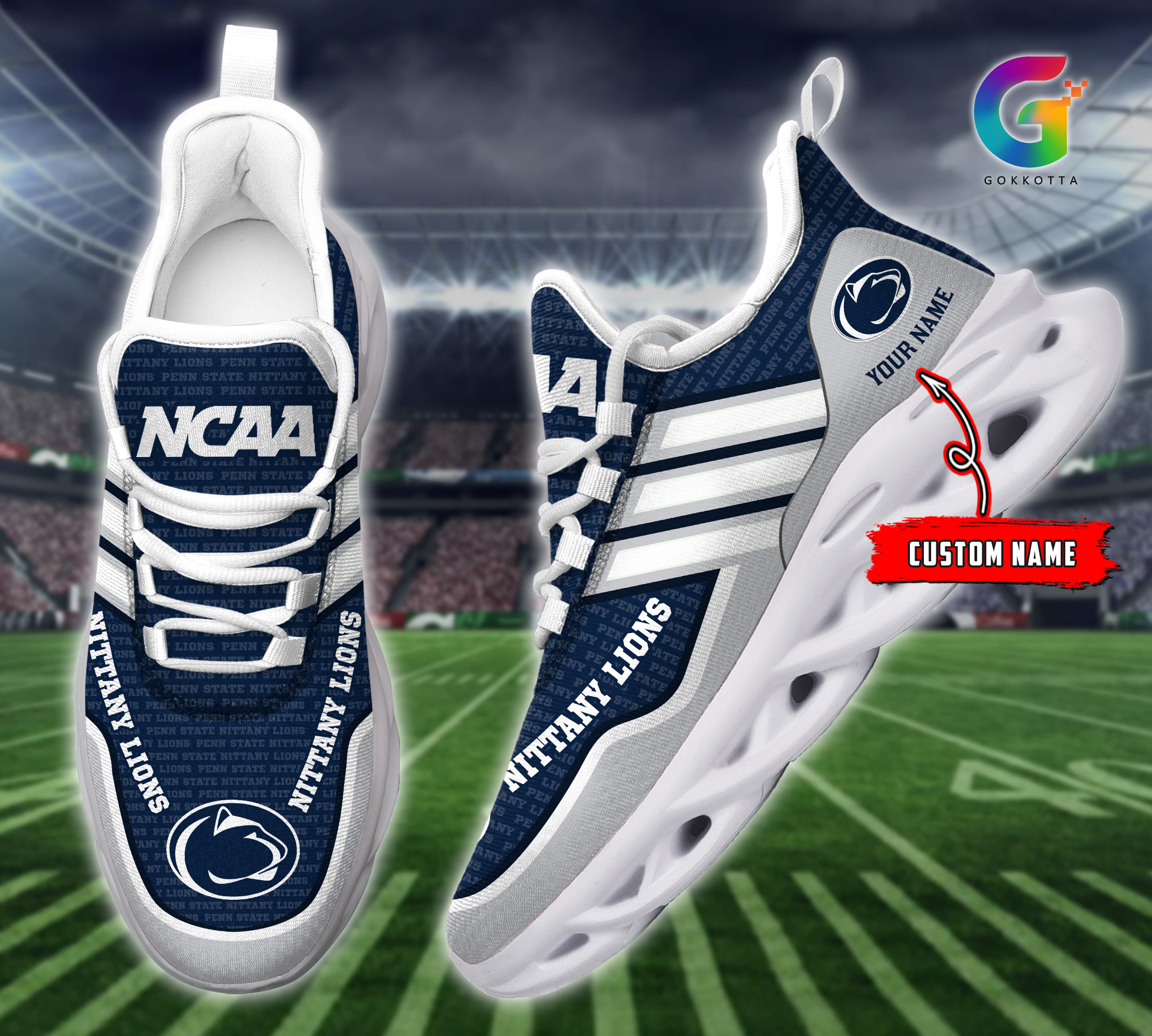 Penn State Nittany Lions NCAA Max Soul Shoes Sneakers For Men And Women Calebmatthewhans