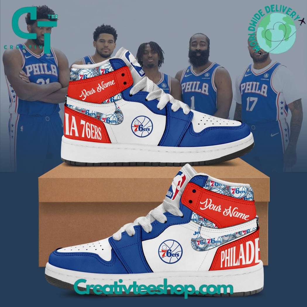 Philadelphia 76ers AJ1 High Sneakers Shoes For Men And Women Calebmatthewhans