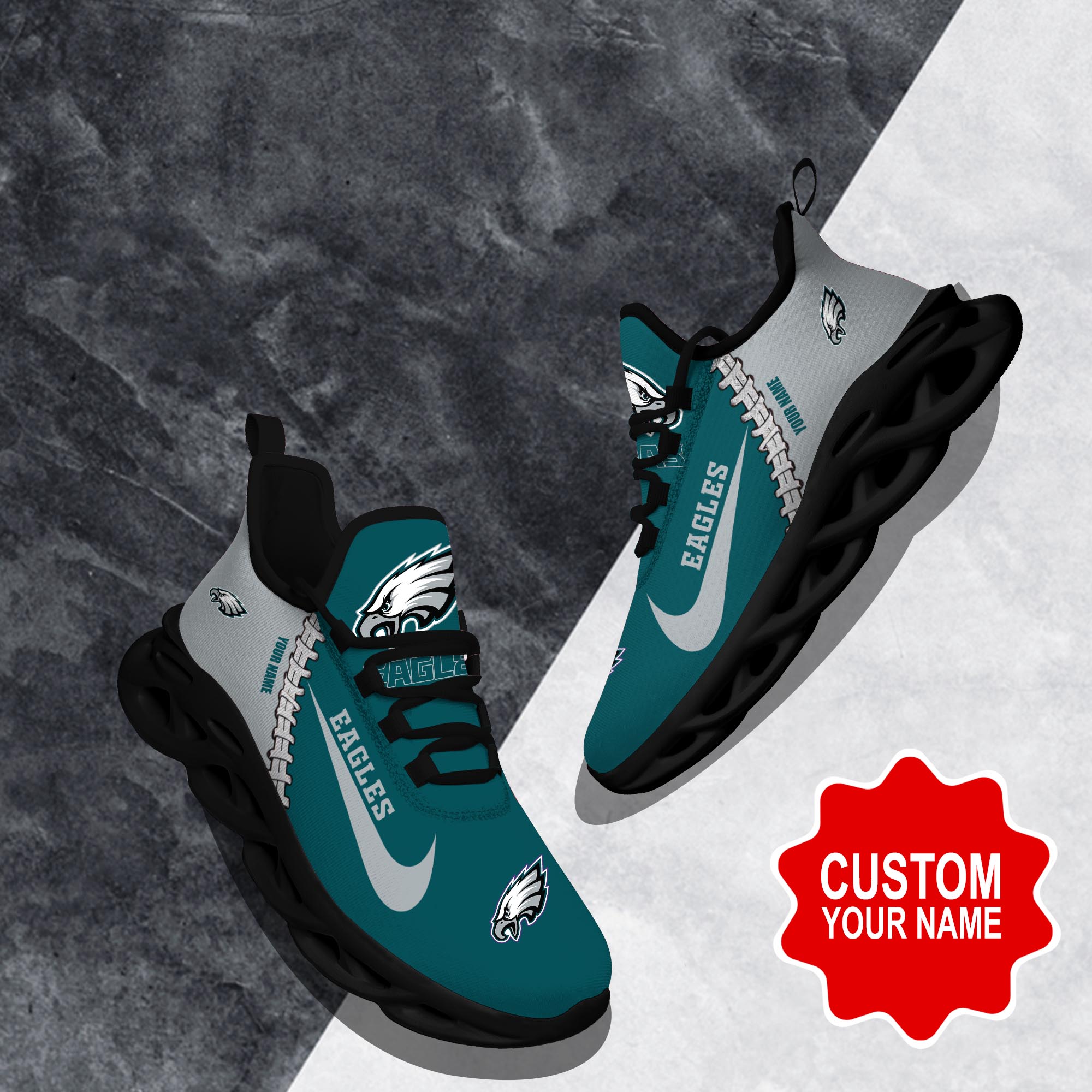 Philadelphia Eagles Max Soul Shoes Sneakers For Men And Women Calebmatthewhans