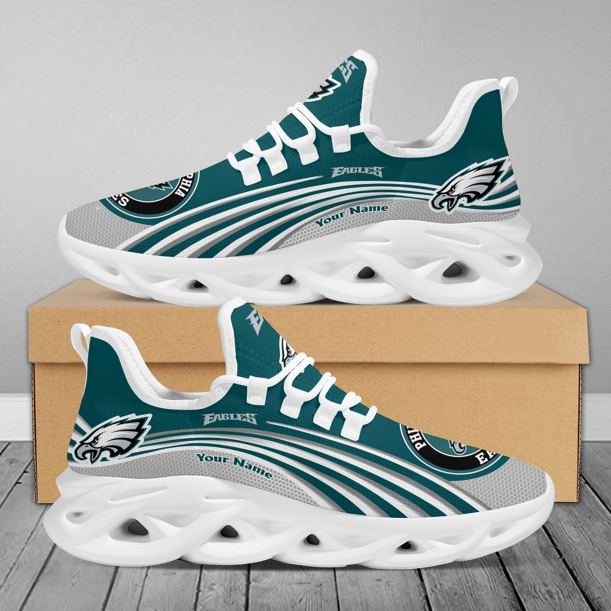 Philadelphia Eagles Max Soul Shoes Sneakers For Men And Women Calebmatthewhans