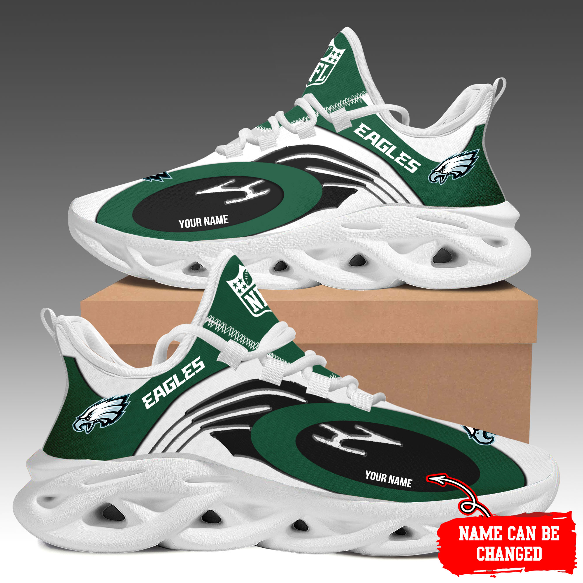 Philadelphia Eagles Max Soul Shoes Sneakers For Men And Women Calebmatthewhans