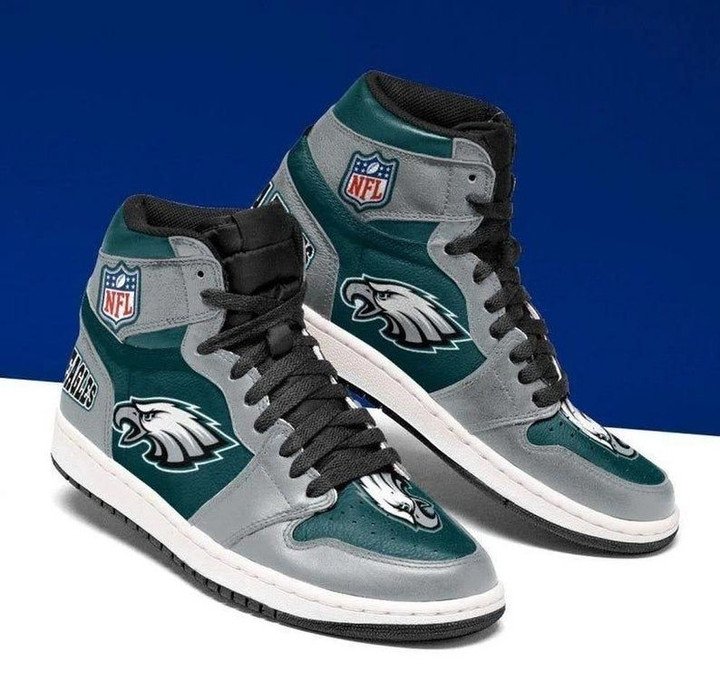 Philadelphia Eagles NFL AJ1 High Sneakers Shoes For Men And Women Calebmatthewhans
