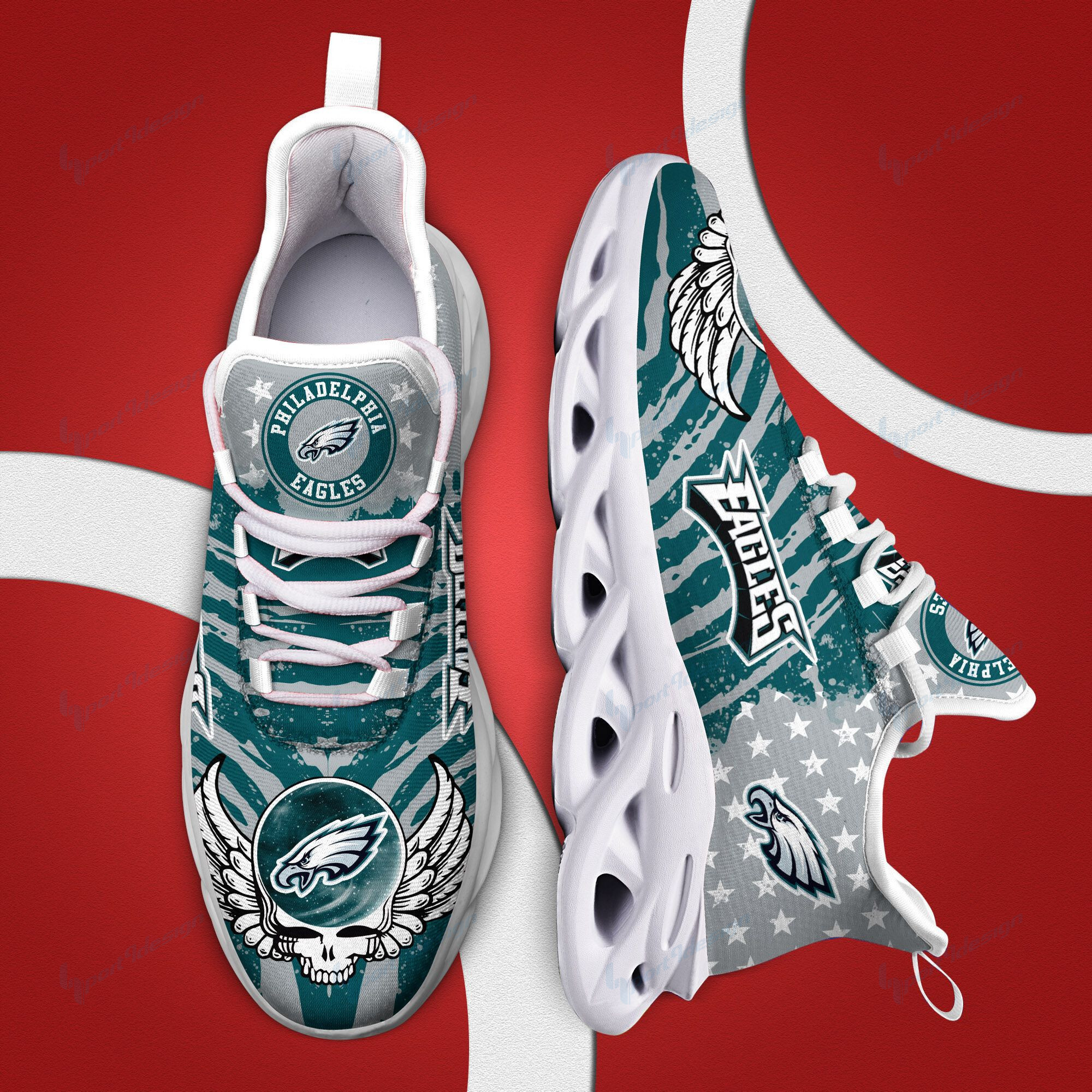 Philadelphia Eagles NFL Max Soul Shoes Sneakers For Men And Women Calebmatthewhans