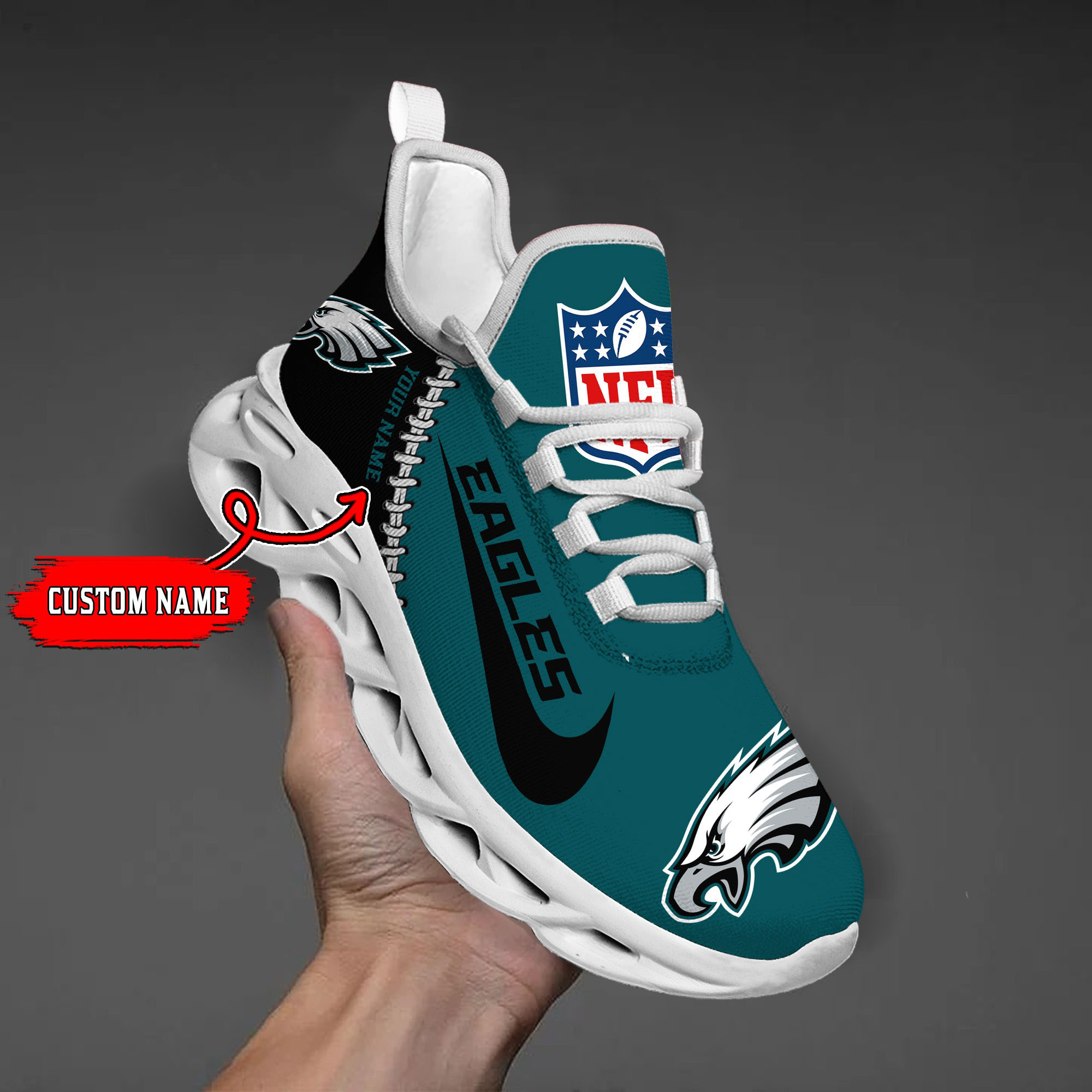 Philadelphia Eagles NFL Max Soul Shoes Sneakers For Men And Women Calebmatthewhans