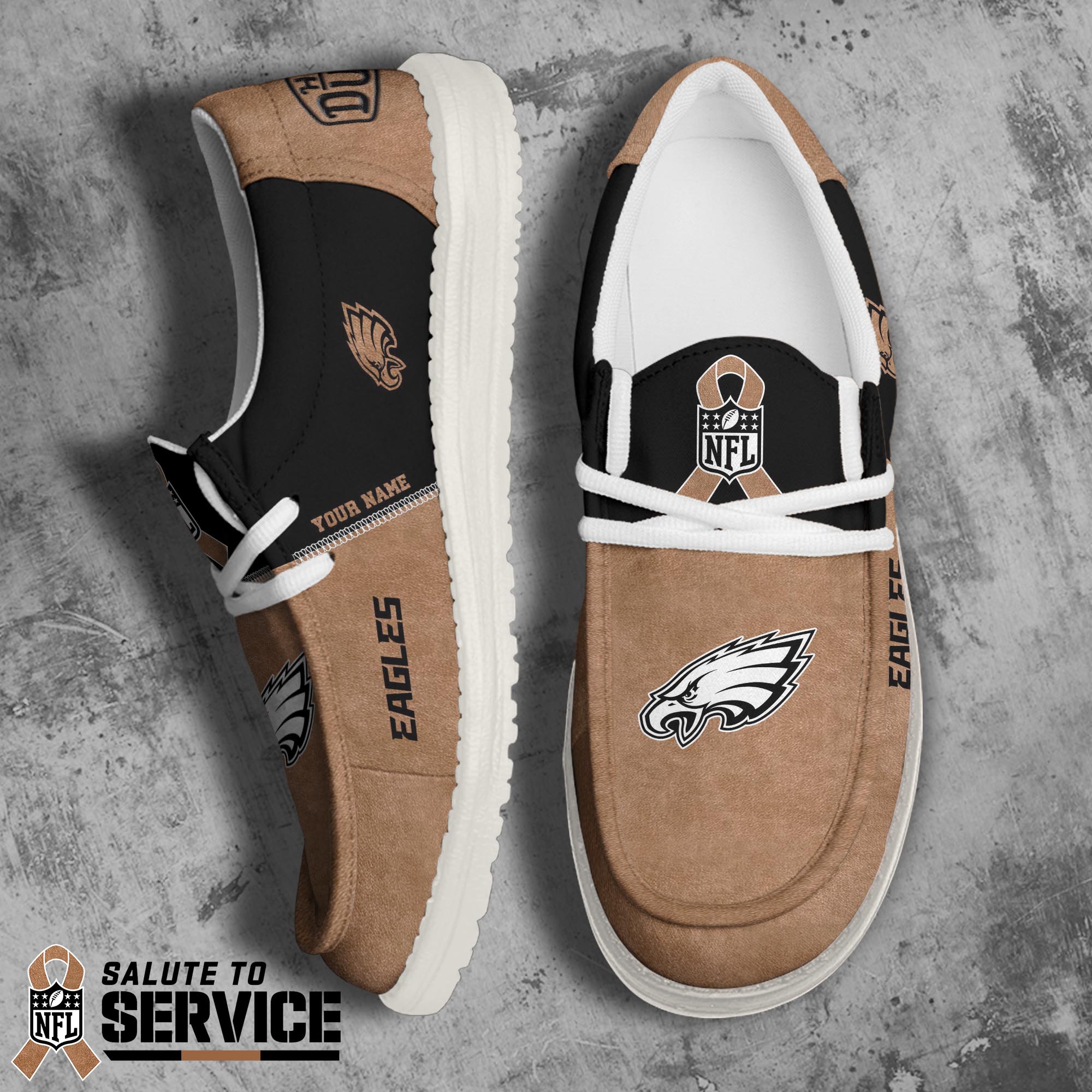Philadelphia Eagles Personalized Hey Dude Shoes For Men And Women Calebmatthewhans