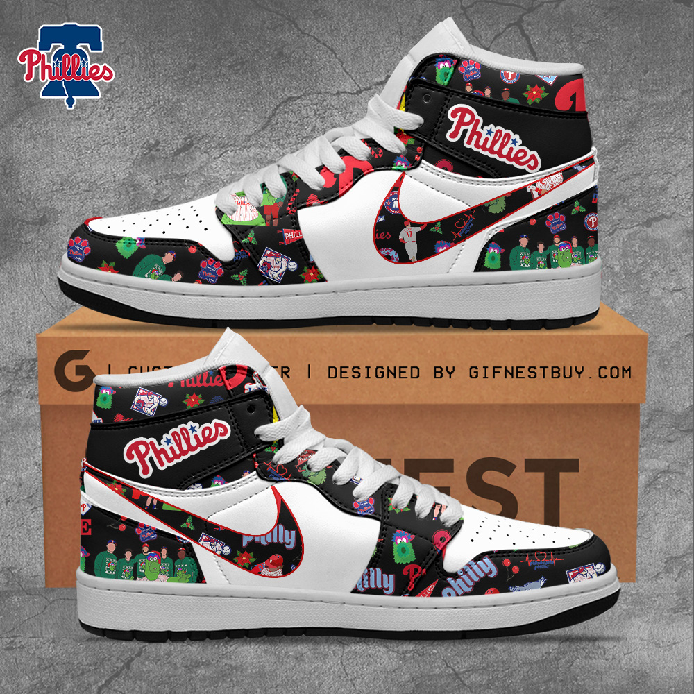 Philadelphia Phillies AJ1 High Sneakers Shoes For Men And Women Calebmatthewhans