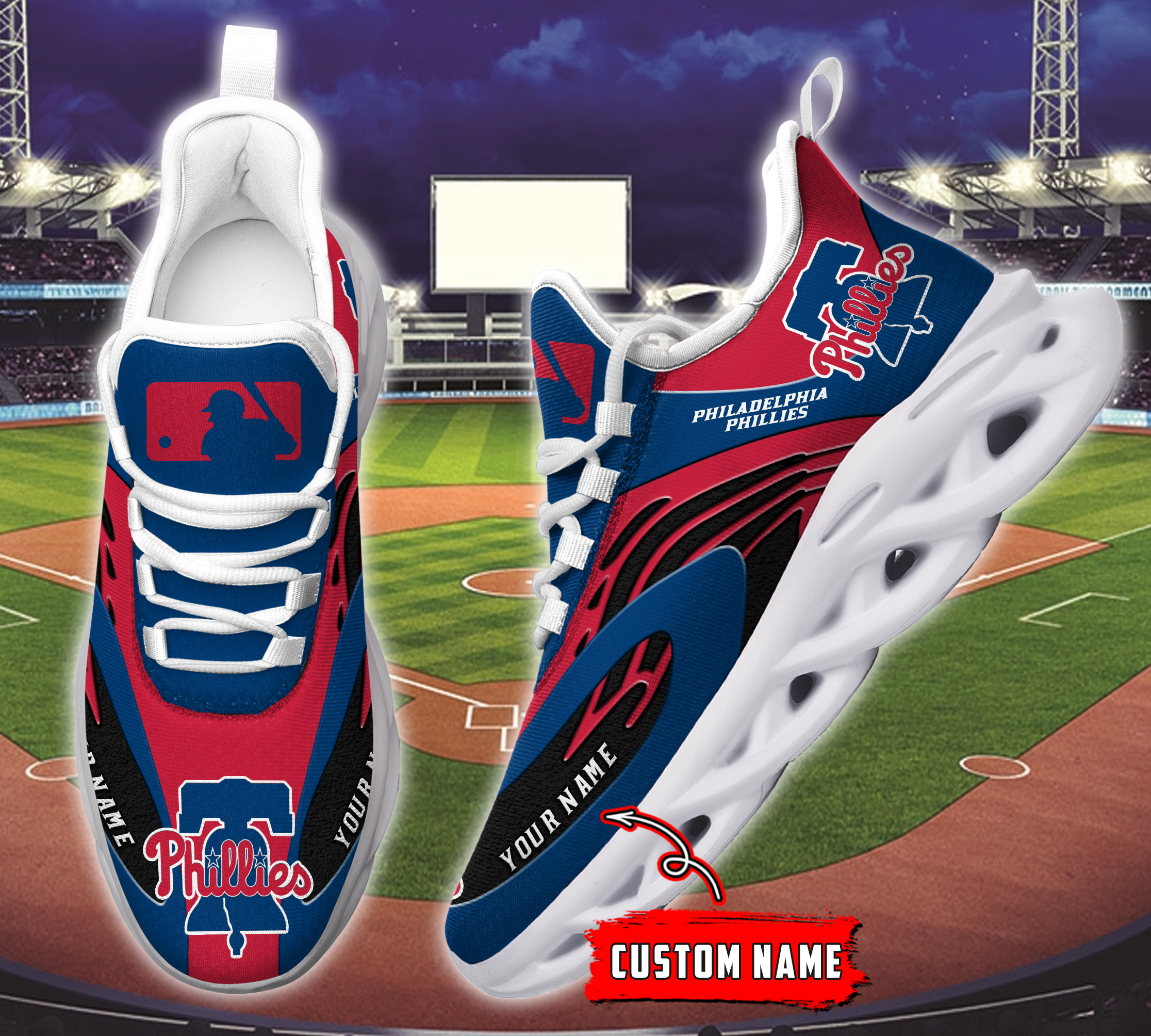 Philadelphia Phillies MLB Max Soul Shoes Sneakers For Men And Women Calebmatthewhans