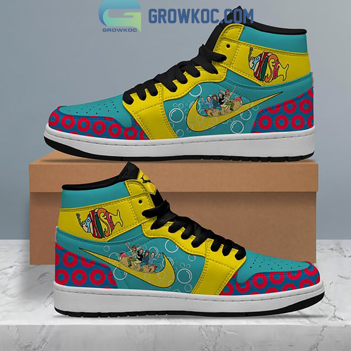 Phish AJ1 High Sneakers Shoes For Men And Women Calebmatthewhans