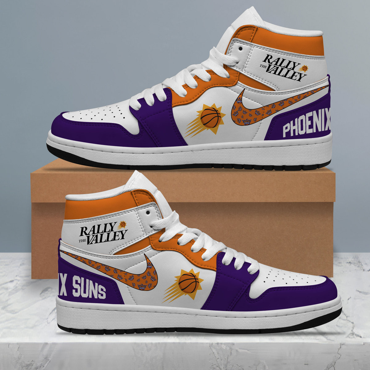 Phoenix Suns AJ1 High Sneakers Shoes For Men And Women Calebmatthewhans