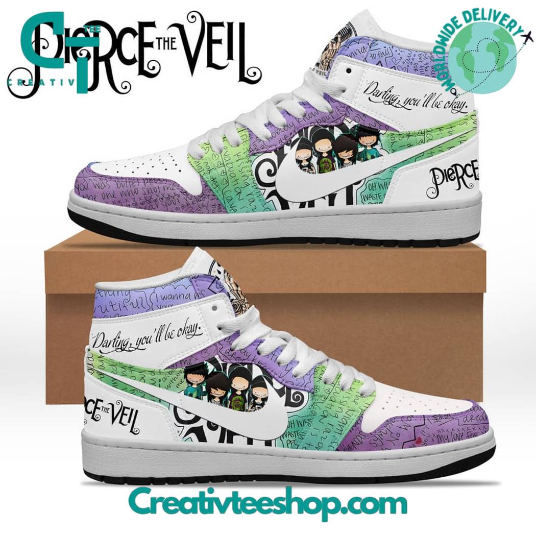 Pierce The Veil AJ1 High Sneakers Shoes For Men And Women Calebmatthewhans