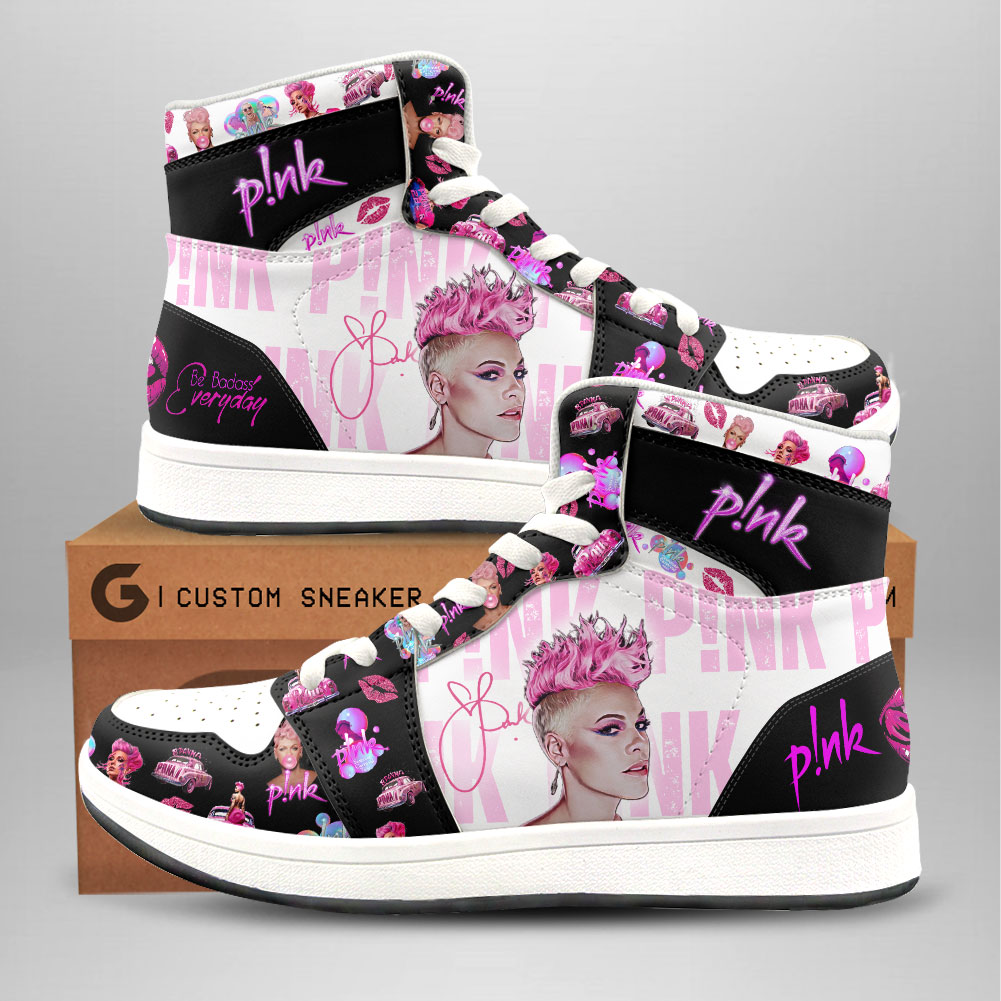 Pink AJ1 High Sneakers Shoes For Men And Women Calebmatthewhans