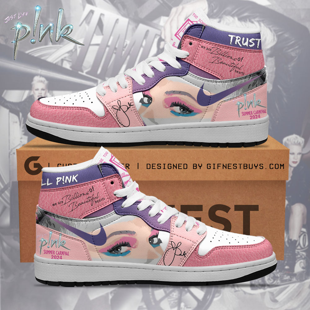 Pink AJ1 High Sneakers Shoes For Men And Women Calebmatthewhans