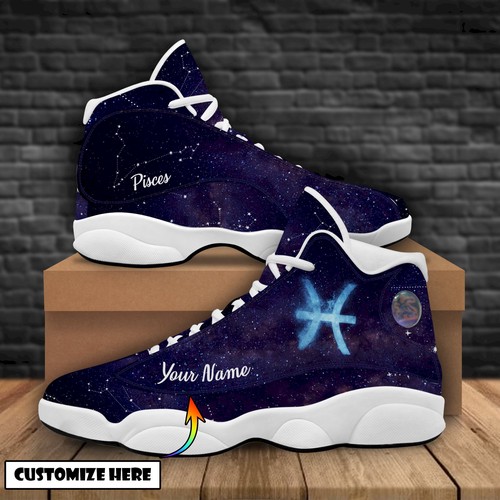 Pisces Zodiac AJ13 Sneakers Shoes For Men And Women Calebmatthewhans