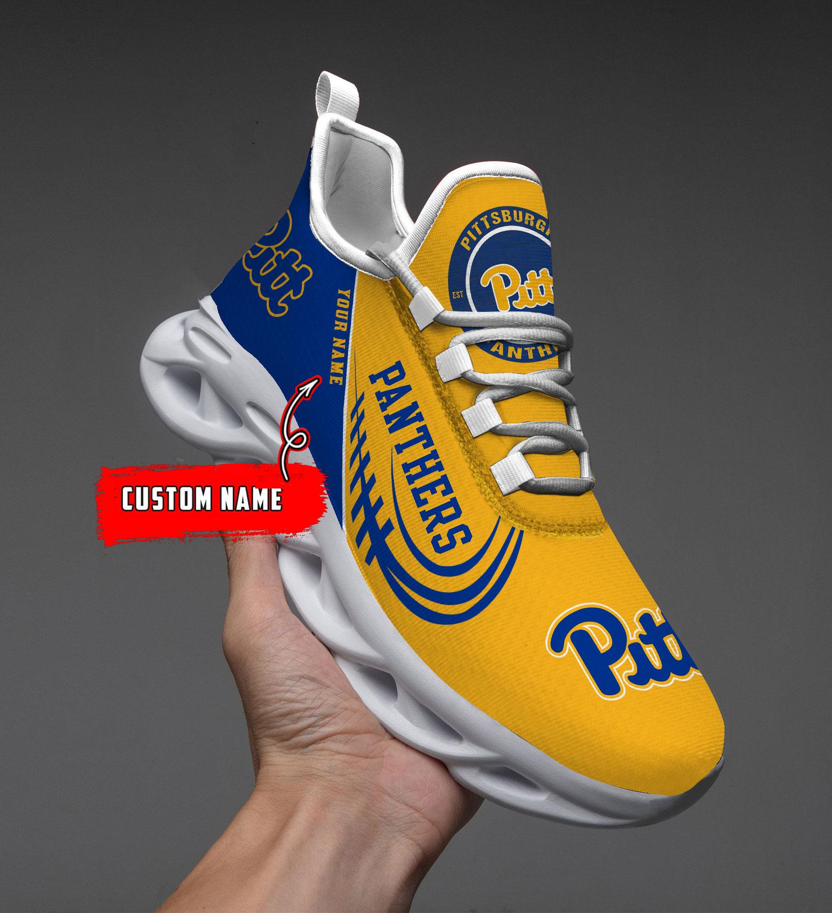 Pittsburgh Panthers Max Soul Shoes Sneakers For Men And Women Calebmatthewhans
