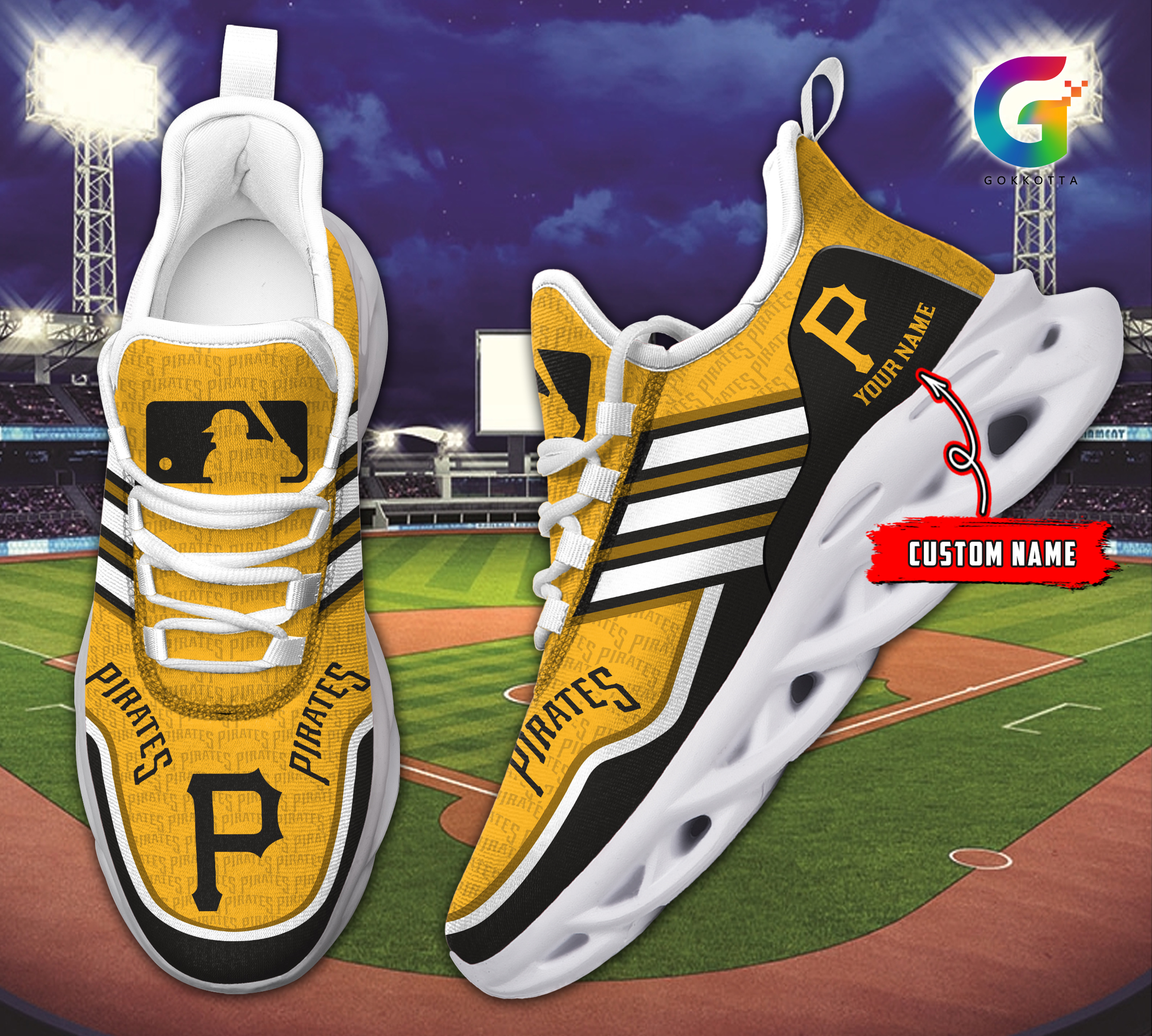 Pittsburgh Pirates MLB Max Soul Shoes Sneakers For Men And Women Calebmatthewhans