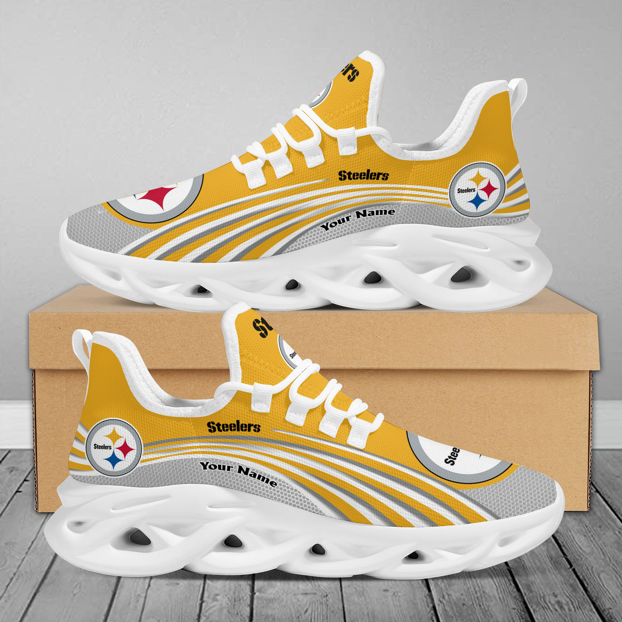 Pittsburgh Steelers Max Soul Shoes Sneakers For Men And Women Calebmatthewhans