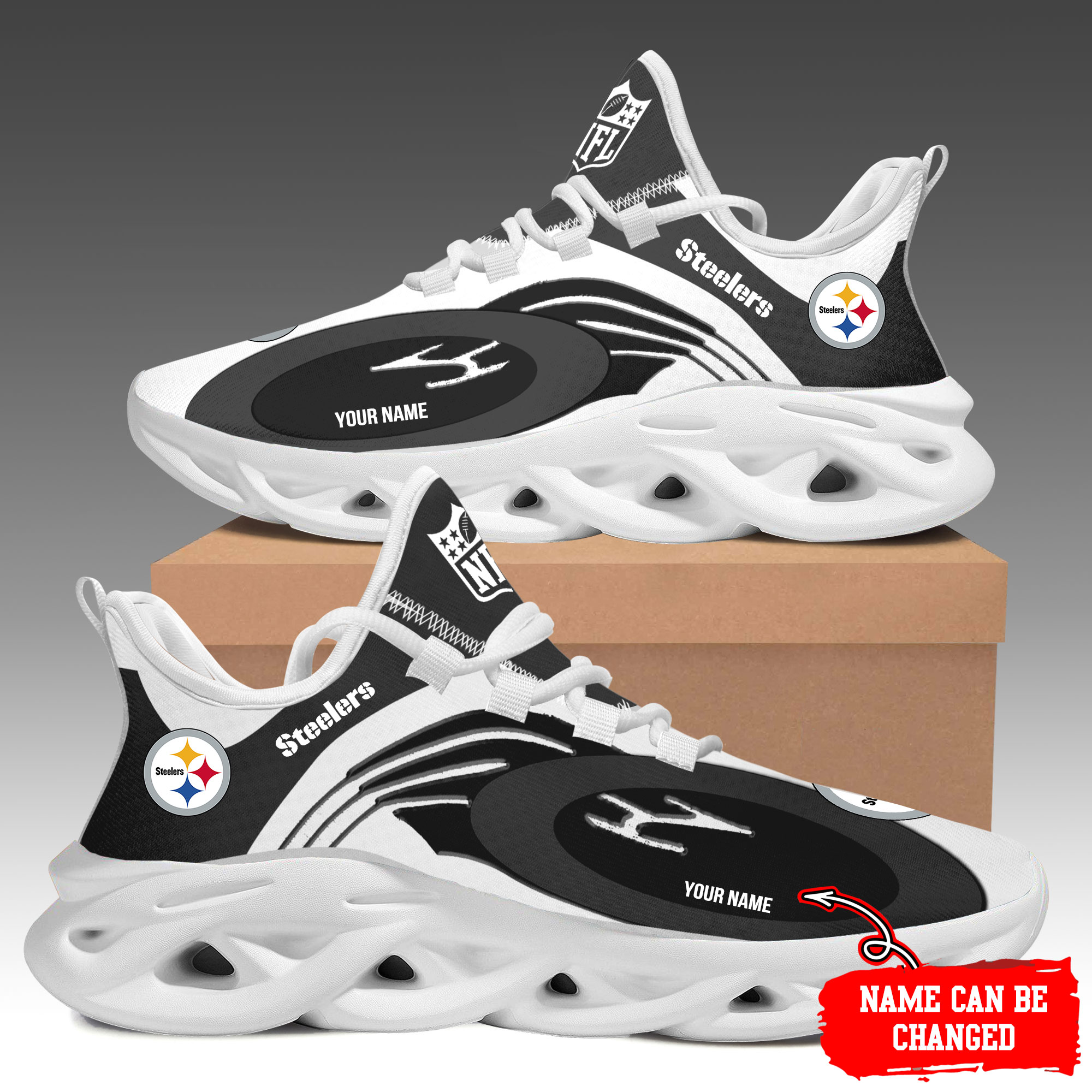Pittsburgh Steelers Max Soul Shoes Sneakers For Men And Women Calebmatthewhans