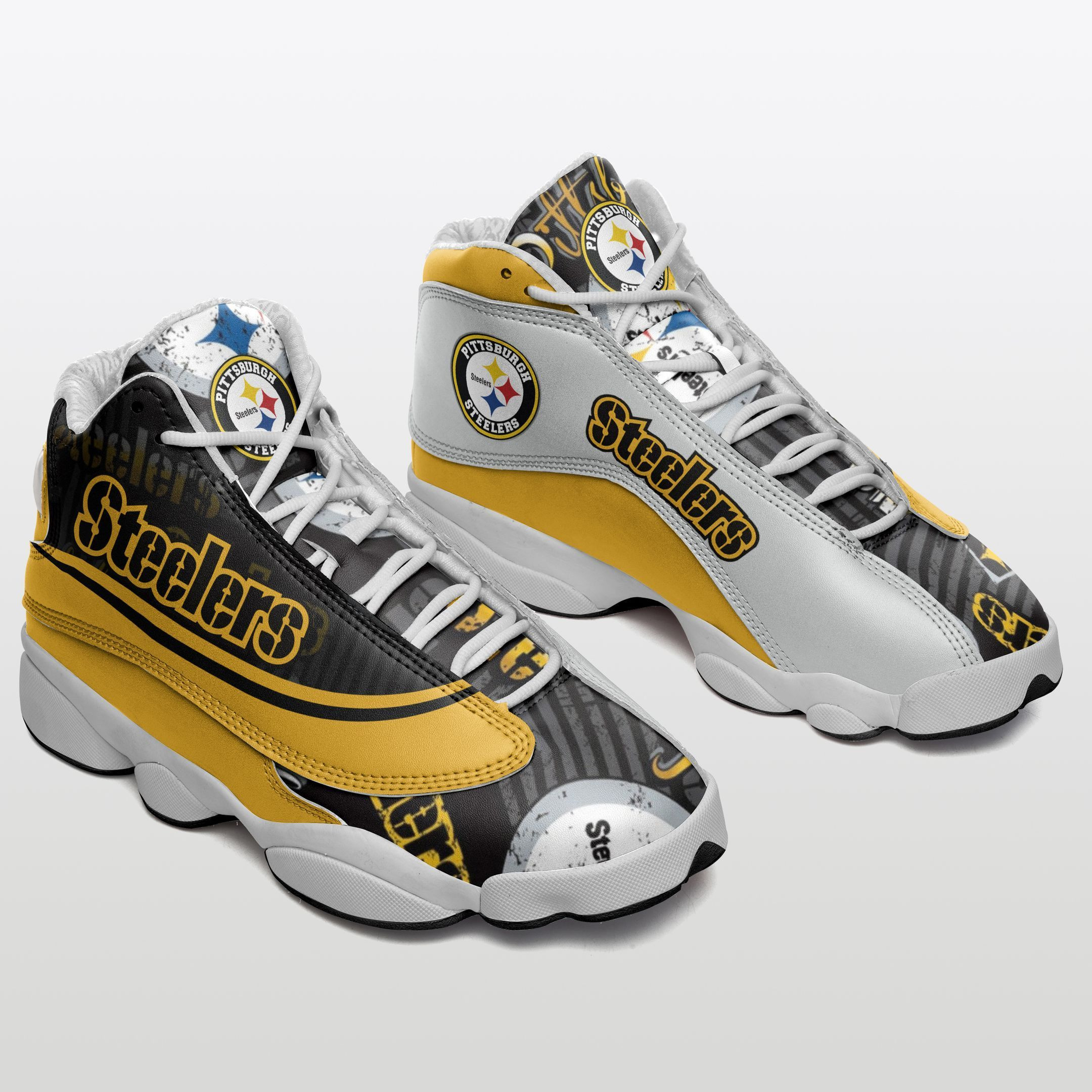 Pittsburgh Steelers NFL AJ13 Sneakers Shoes For Men And Women Calebmatthewhans