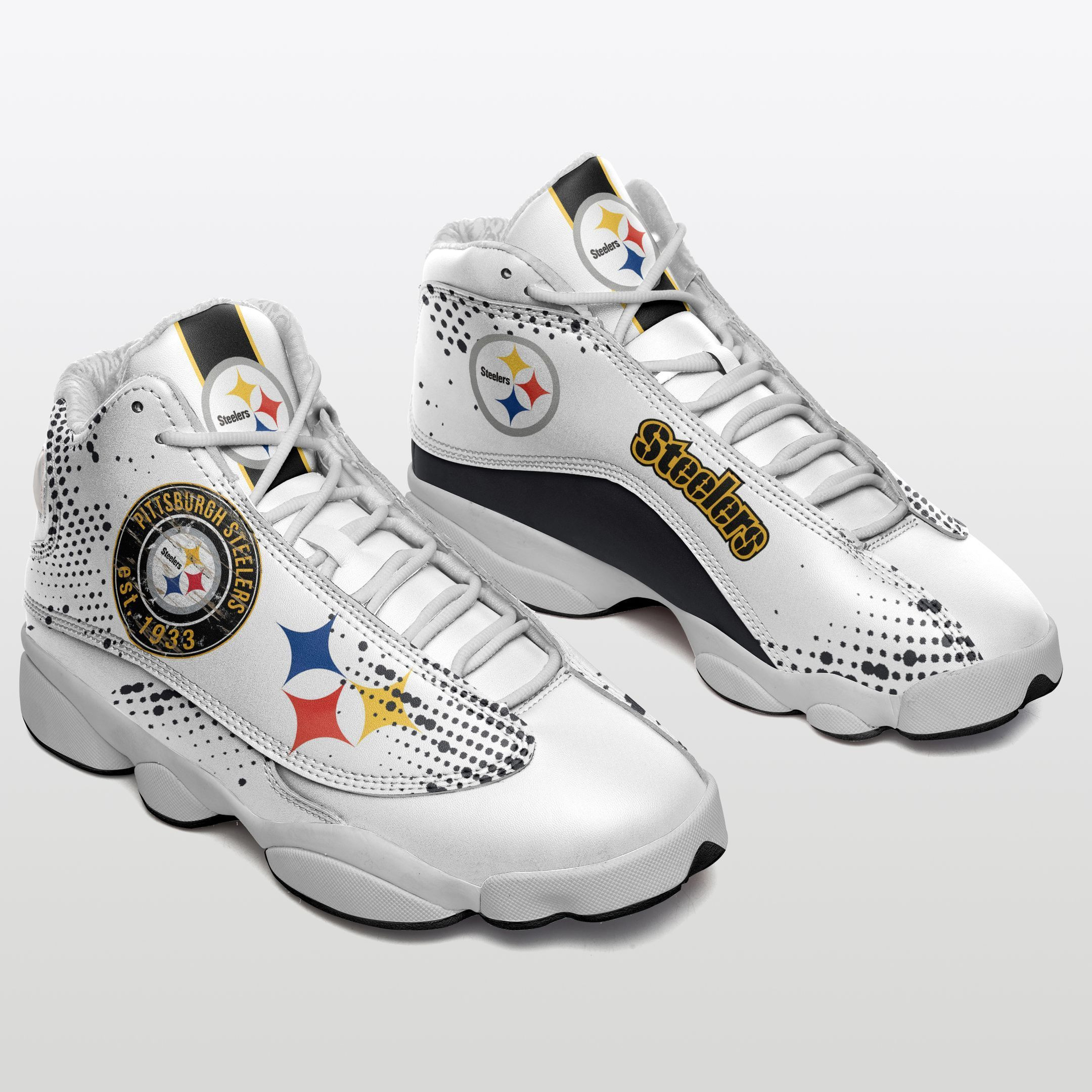 Pittsburgh Steelers NFL AJ13 Sneakers Shoes For Men And Women Calebmatthewhans