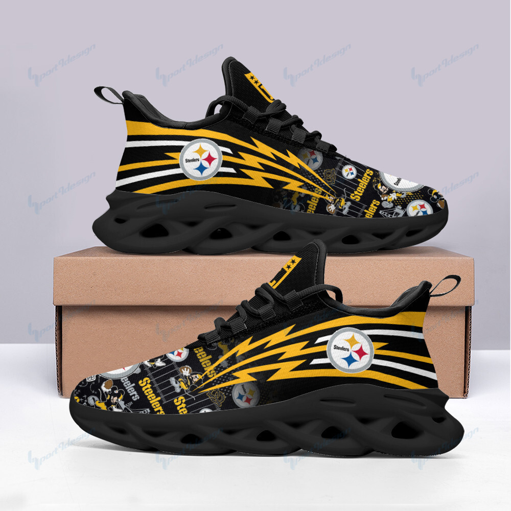 Pittsburgh Steelers NFL Max Soul Shoes Sneakers For Men And Women Calebmatthewhans