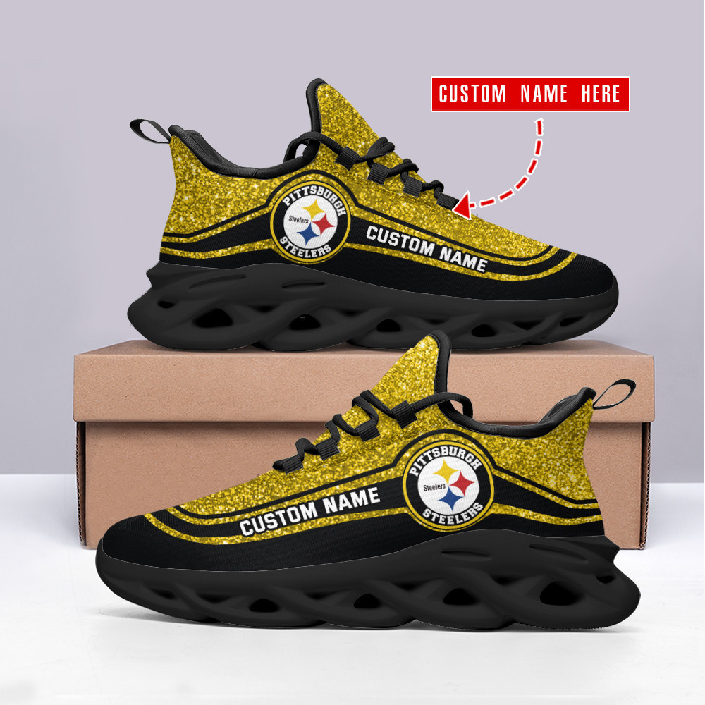 Pittsburgh Steelers NFL Max Soul Shoes Sneakers For Men And Women Calebmatthewhans