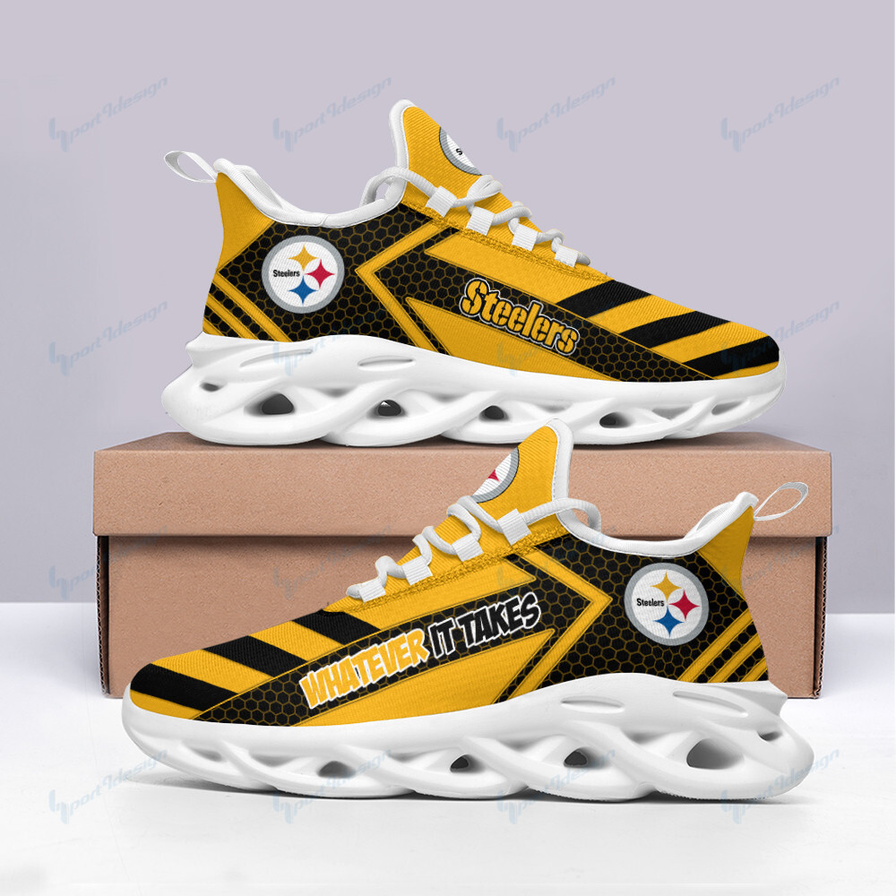 Pittsburgh Steelers NFL Max Soul Shoes Sneakers For Men And Women Calebmatthewhans